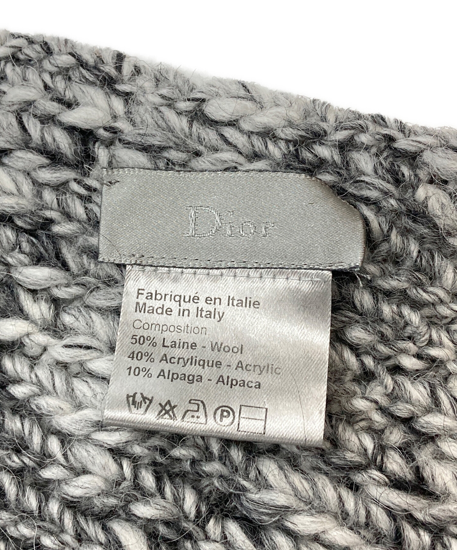 中古・古着通販】DIOR HOMME (ディオール オム) マフラー グレー