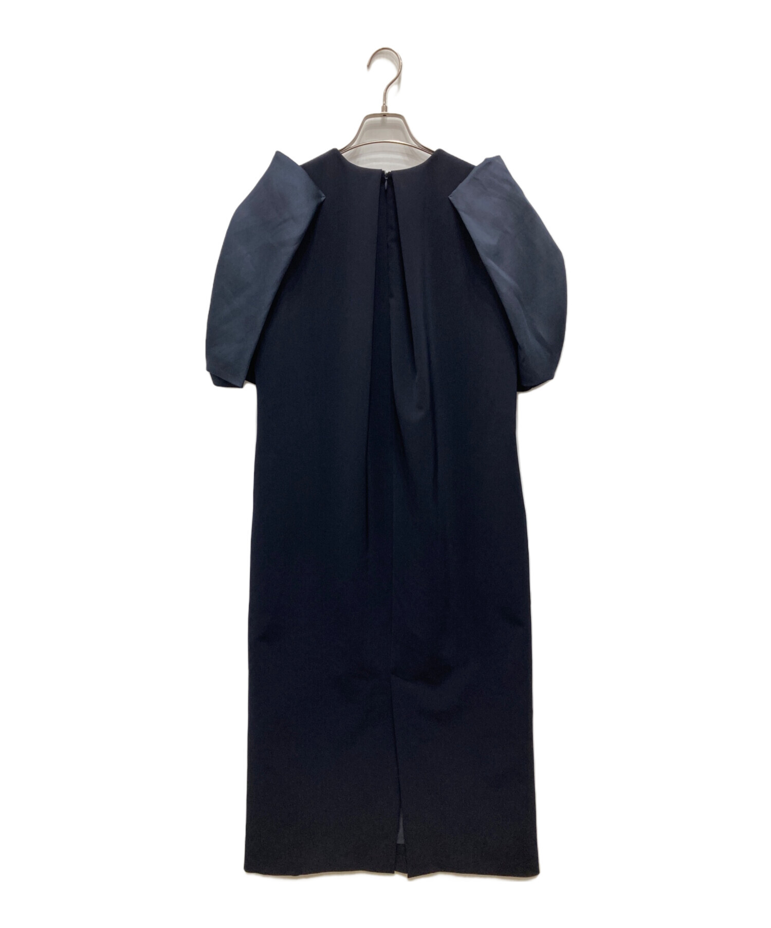 HEVE 新品　未着用 中古・古着通販】Heve (ヘイヴ) ブラウスワンピース ネイビー サイズ