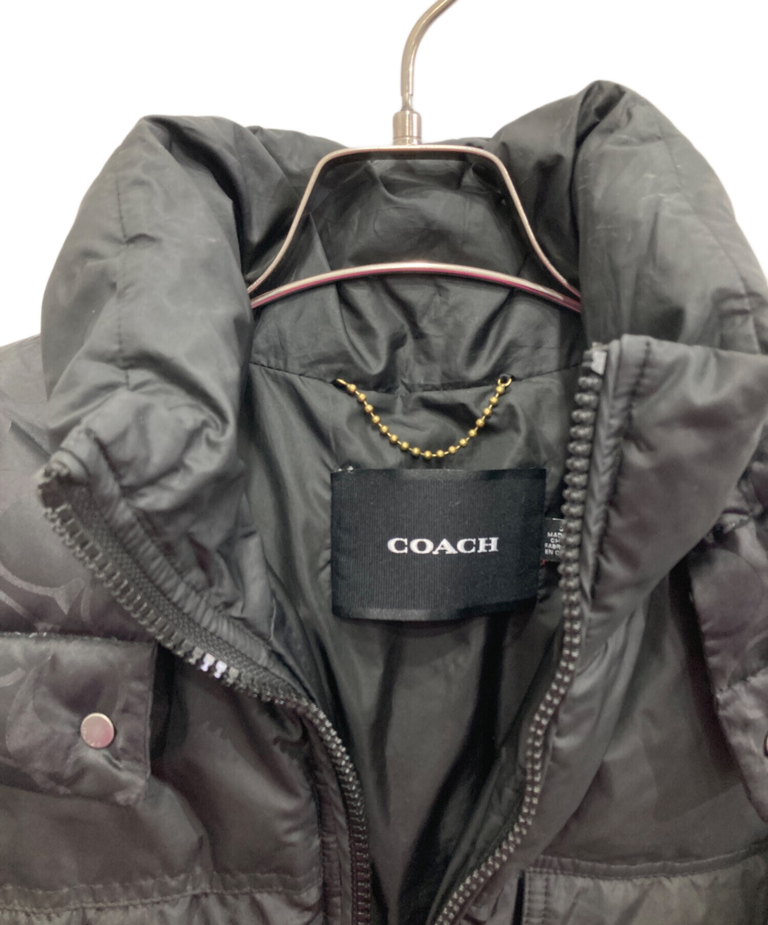中古・古着通販】COACH (コーチ) シグネチャー フーデッド パッファー 