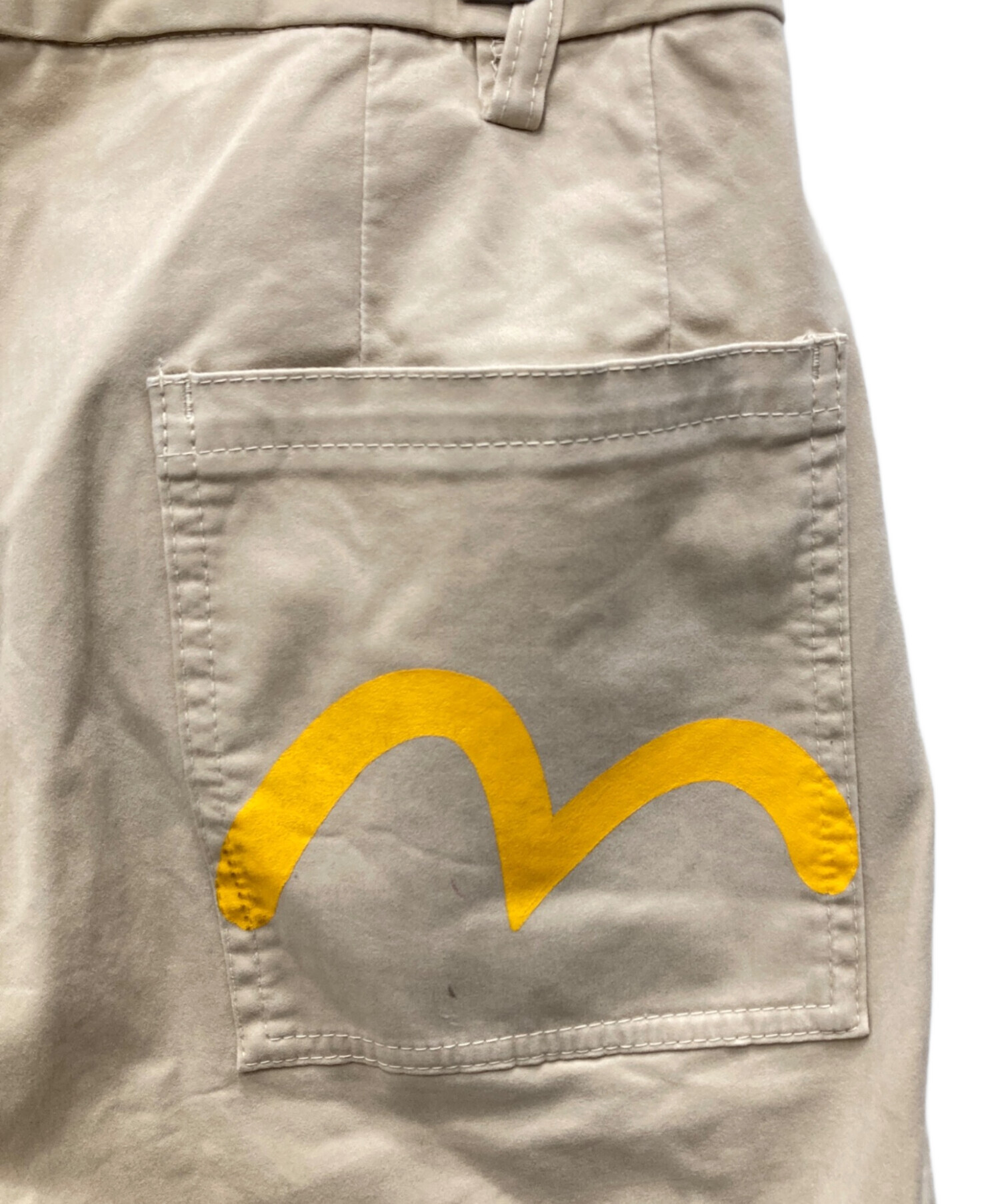 中古・古着通販】EVISU (エヴィス) カモメプリントチノパン ベージュ