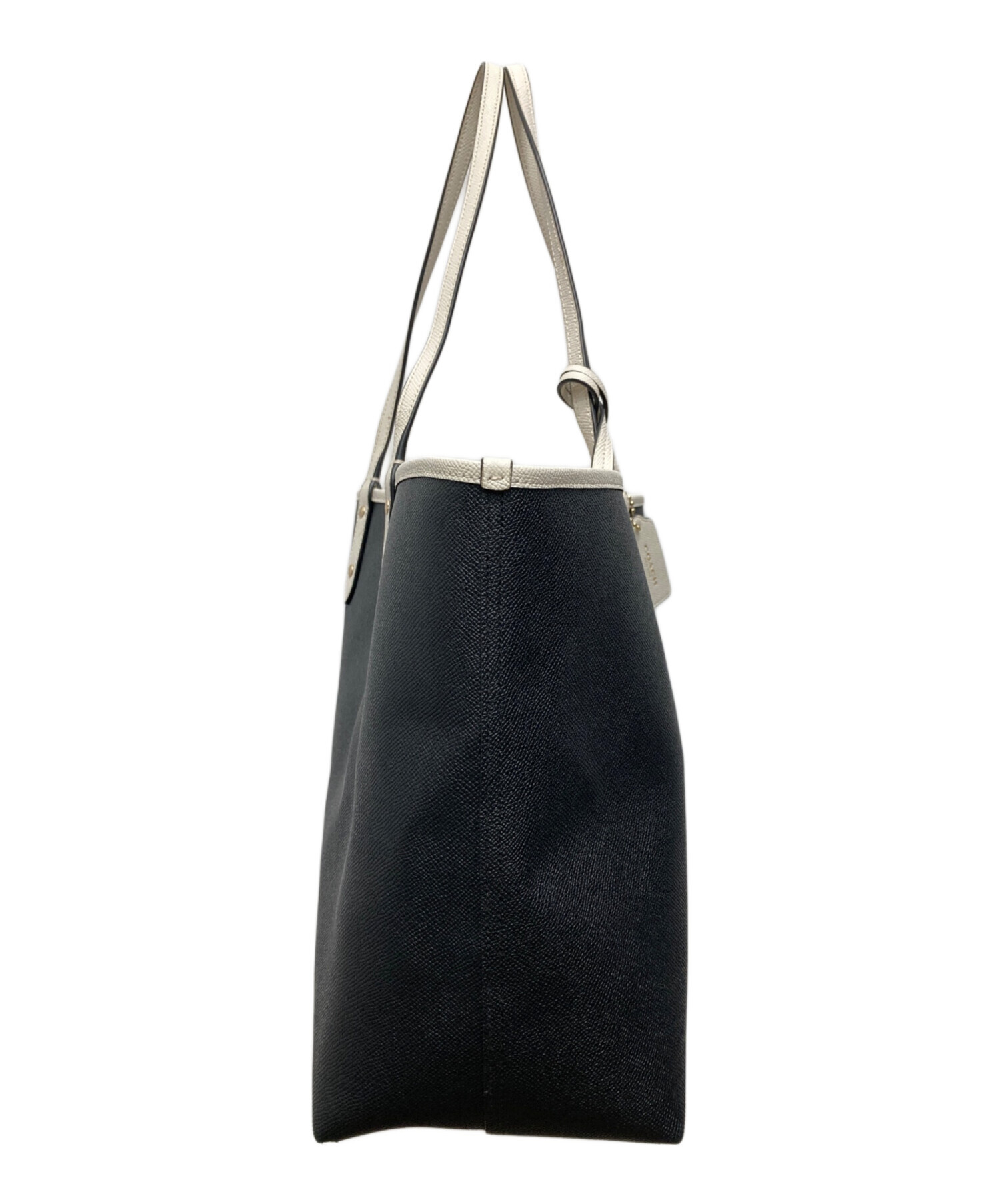 中古・古着通販】COACH (コーチ) リバーシブルトートバック ブラック 