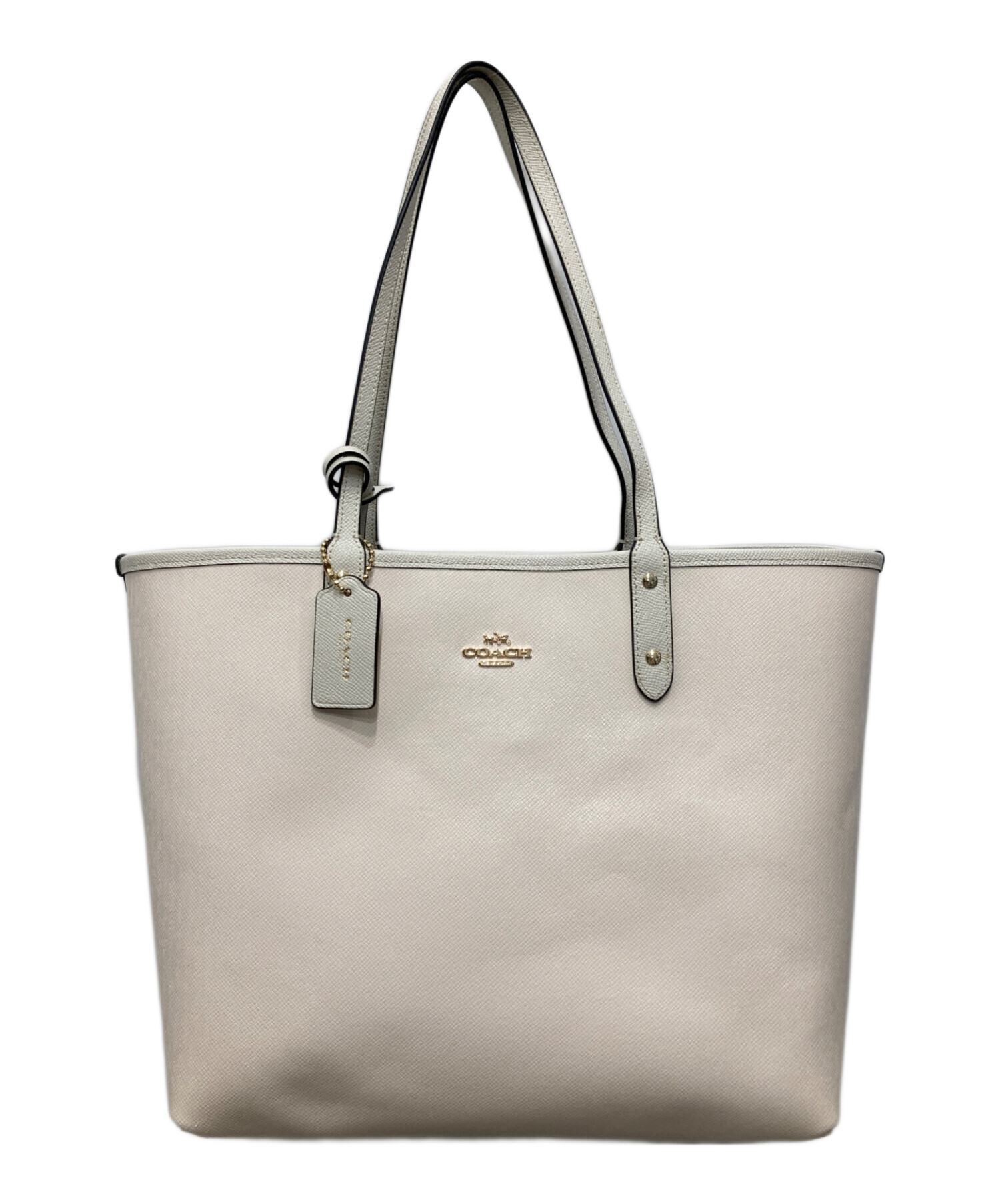 中古・古着通販】COACH (コーチ) リバーシブルトートバック ブラック 