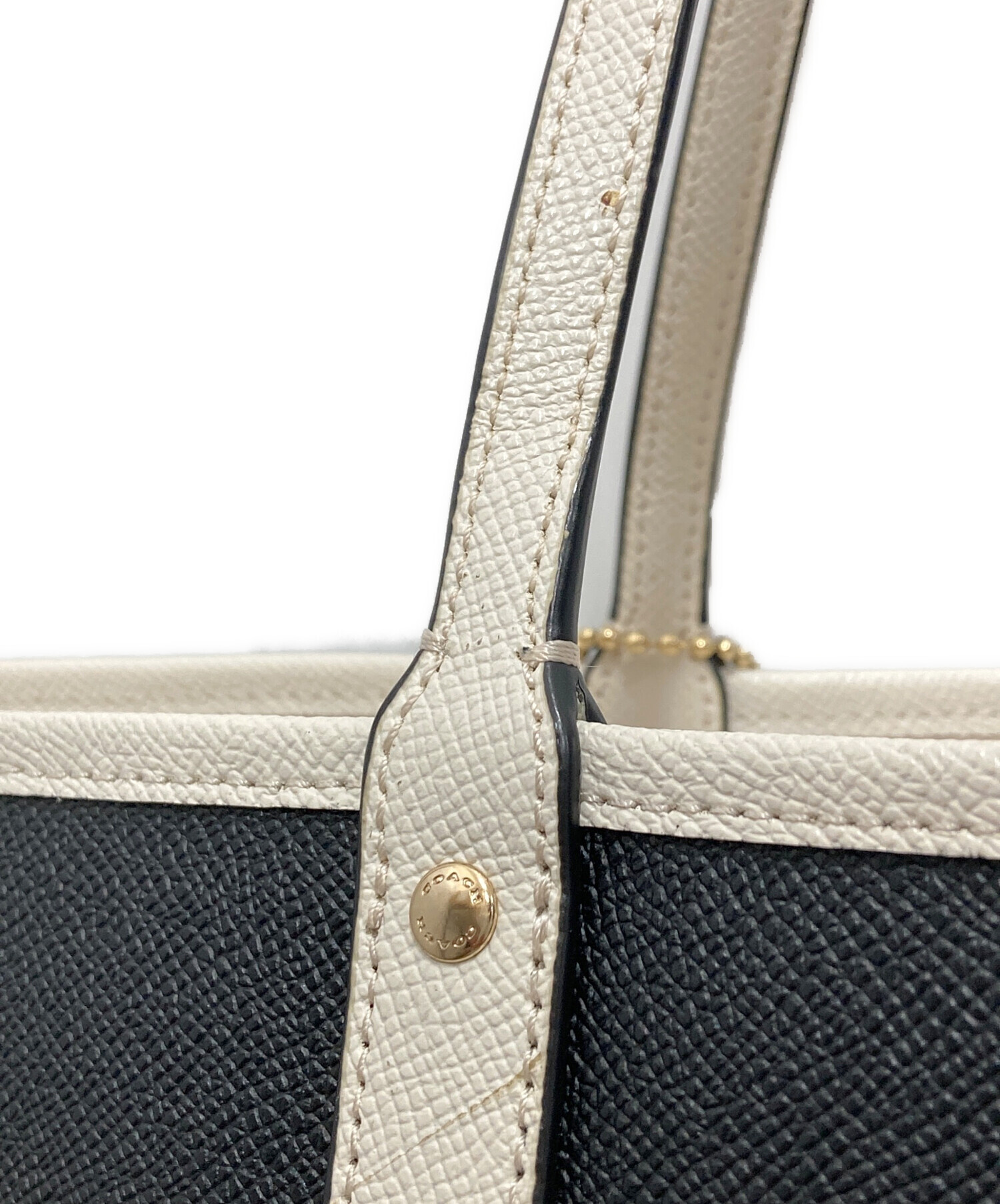 中古・古着通販】COACH (コーチ) リバーシブルトートバック ブラック 
