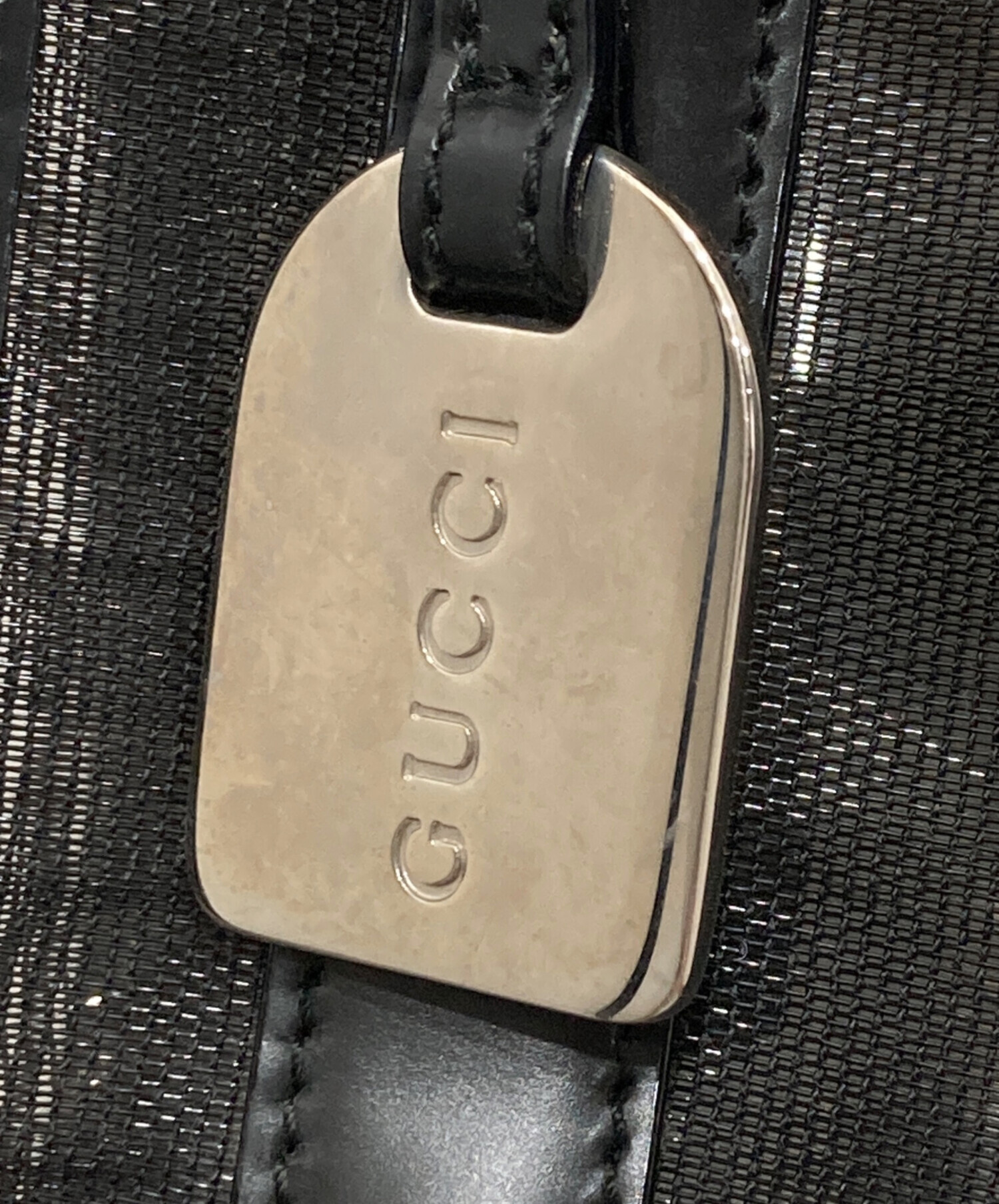 中古・古着通販】GUCCI (グッチ) メッシュバッグ ブラック｜ブランド 