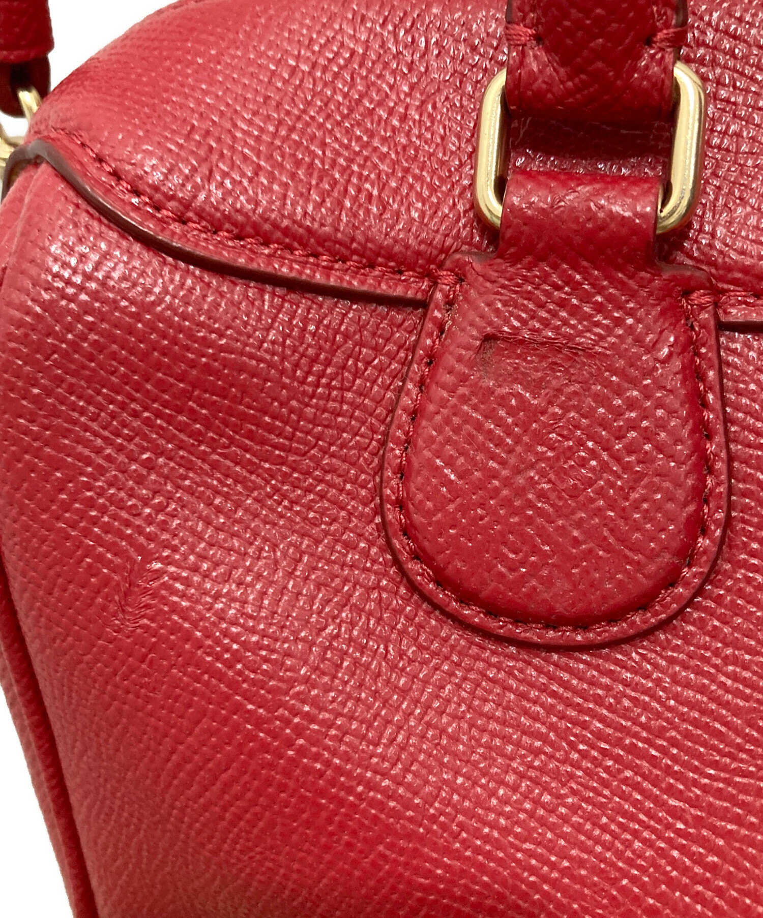 中古・古着通販】COACH (コーチ) 2WAYショルダーバッグ レッド