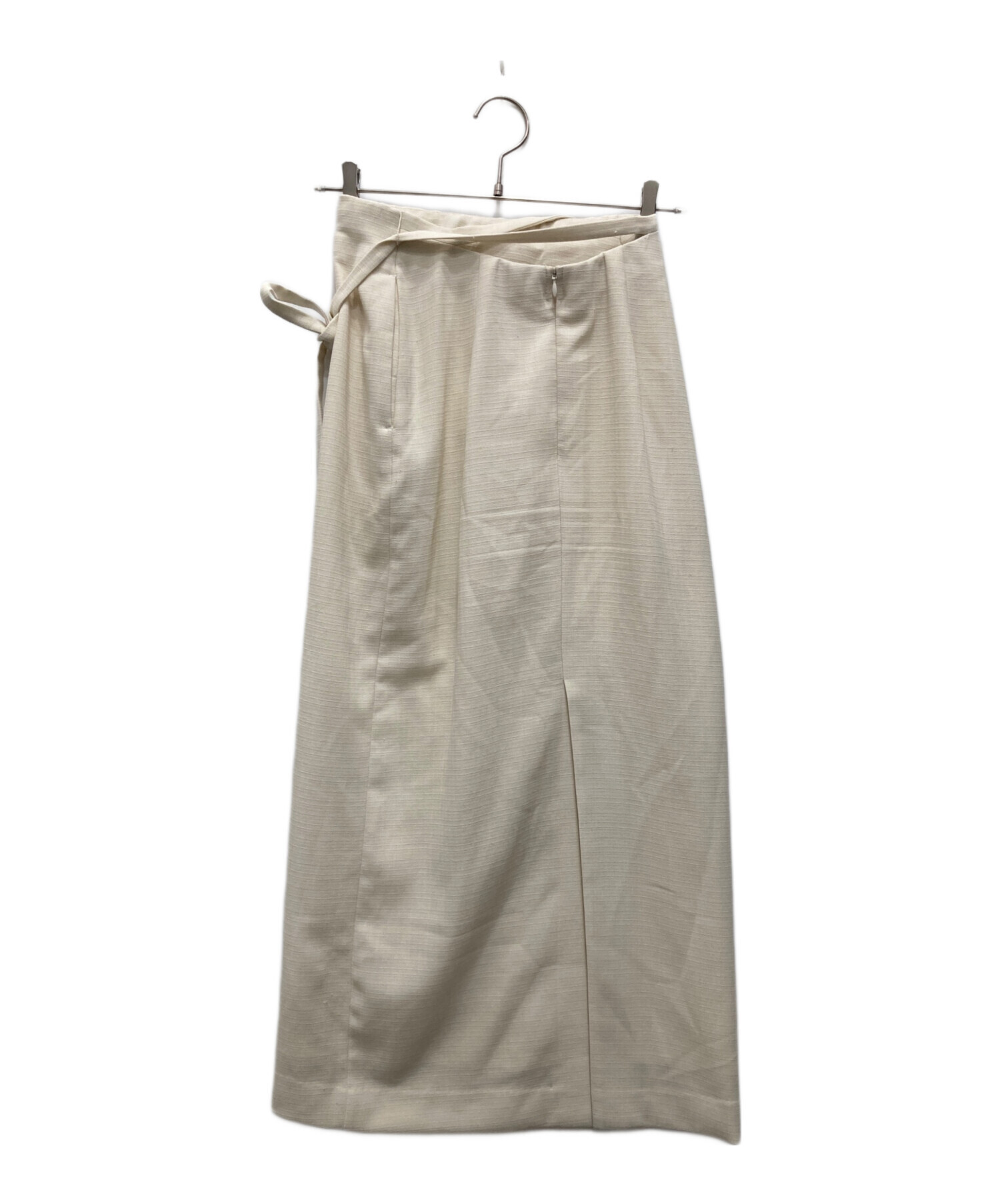 MIESROHE ベルトデザインストレートスカート / 防シワ
