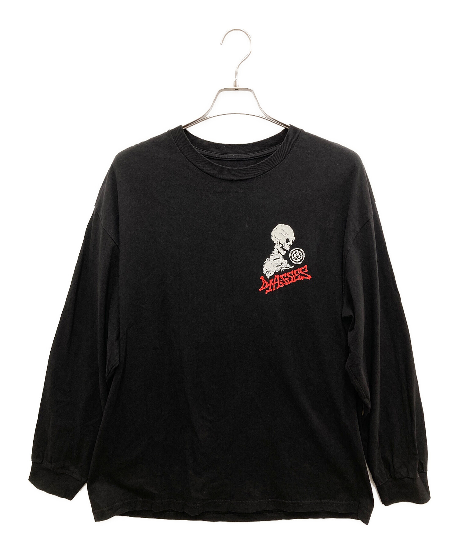 中古・古着通販】MASSES (マシス) ロングスリーブカットソー ブラック 