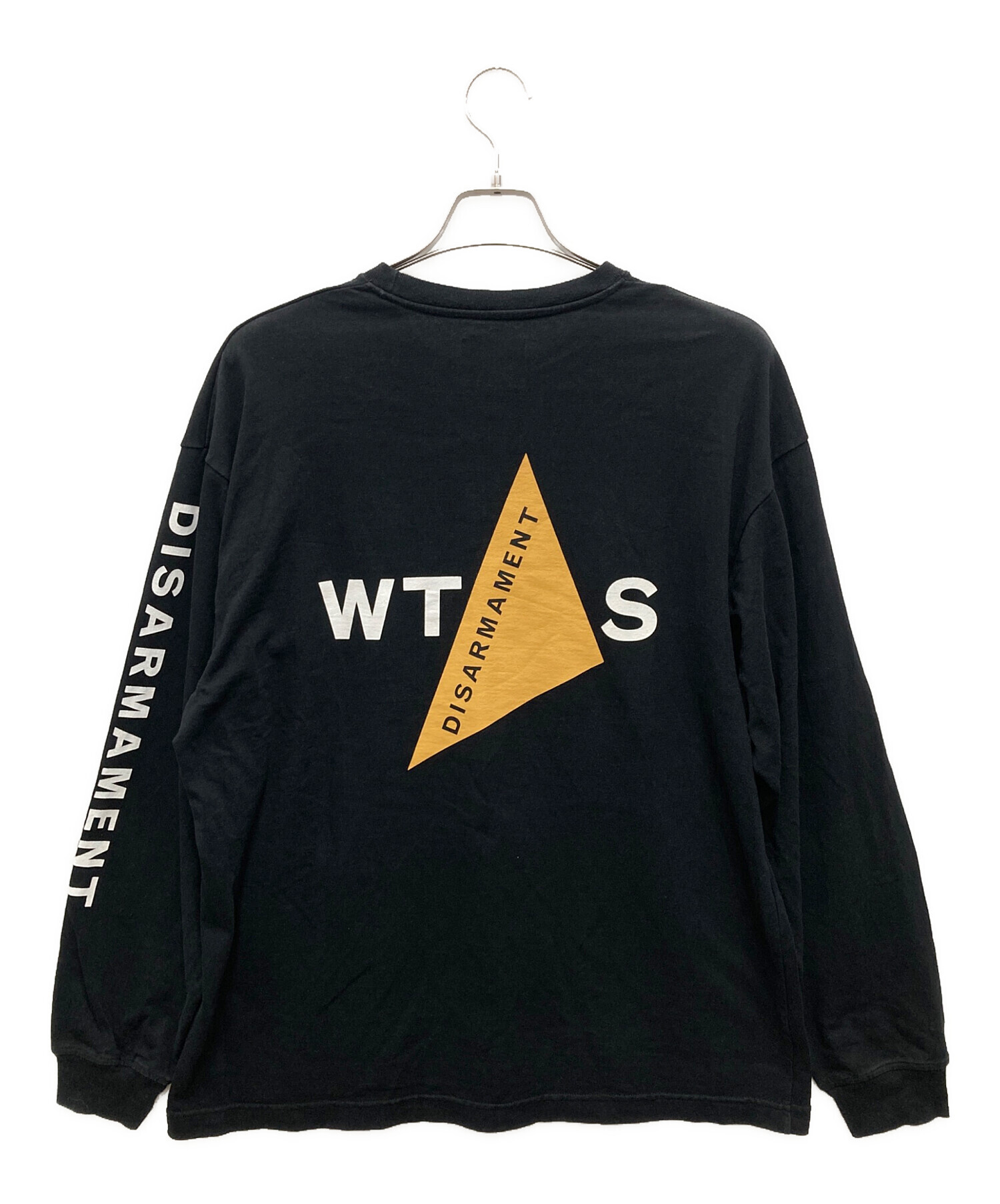 WTAPS ブラック ロングスリーブカットソー 中古・古着通販】WTAPS (ダブルタップス) ロングスリーブカットソー