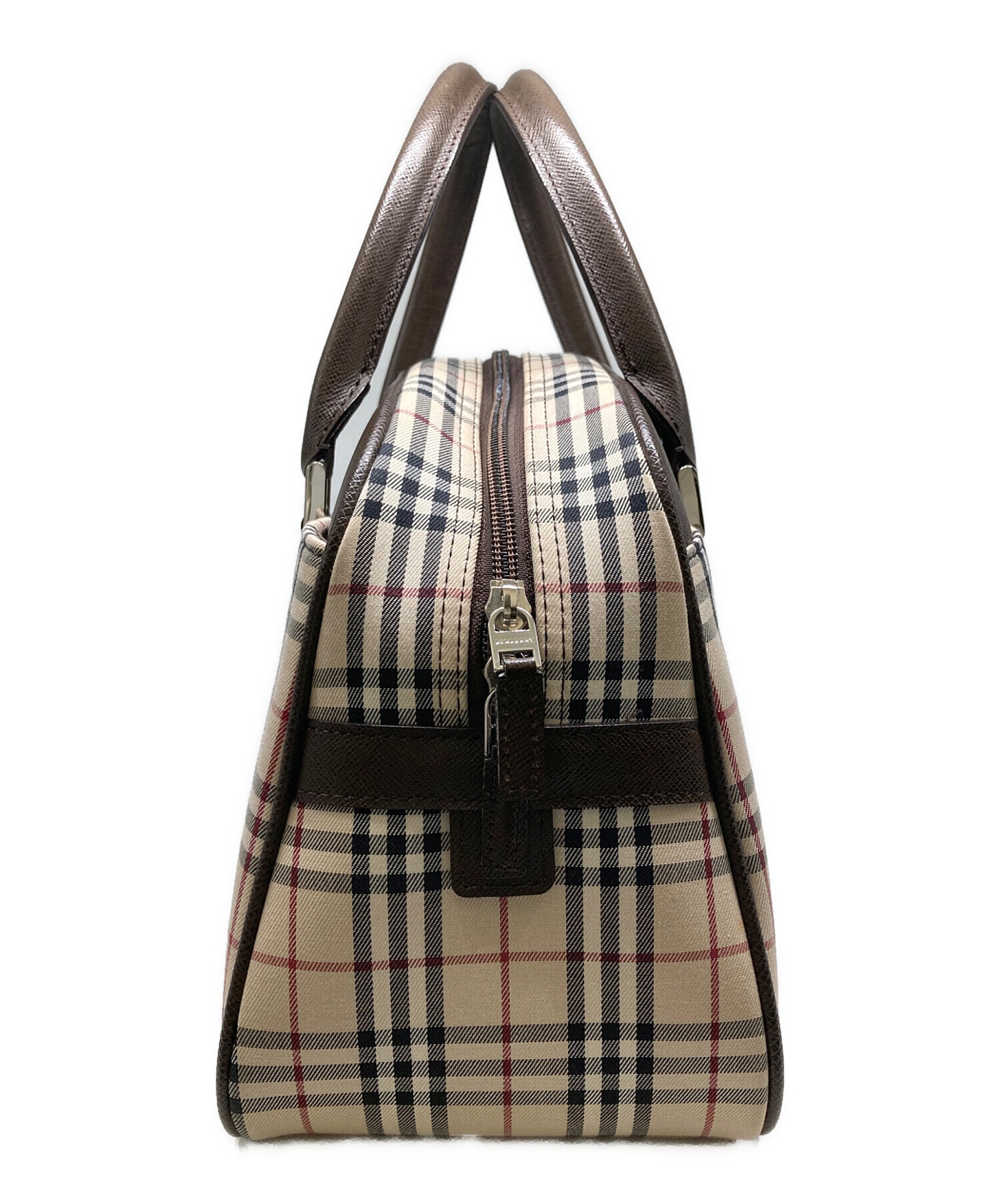 中古・古着通販】BURBERRY (バーバリー) ノバチェックハンドバッグ 