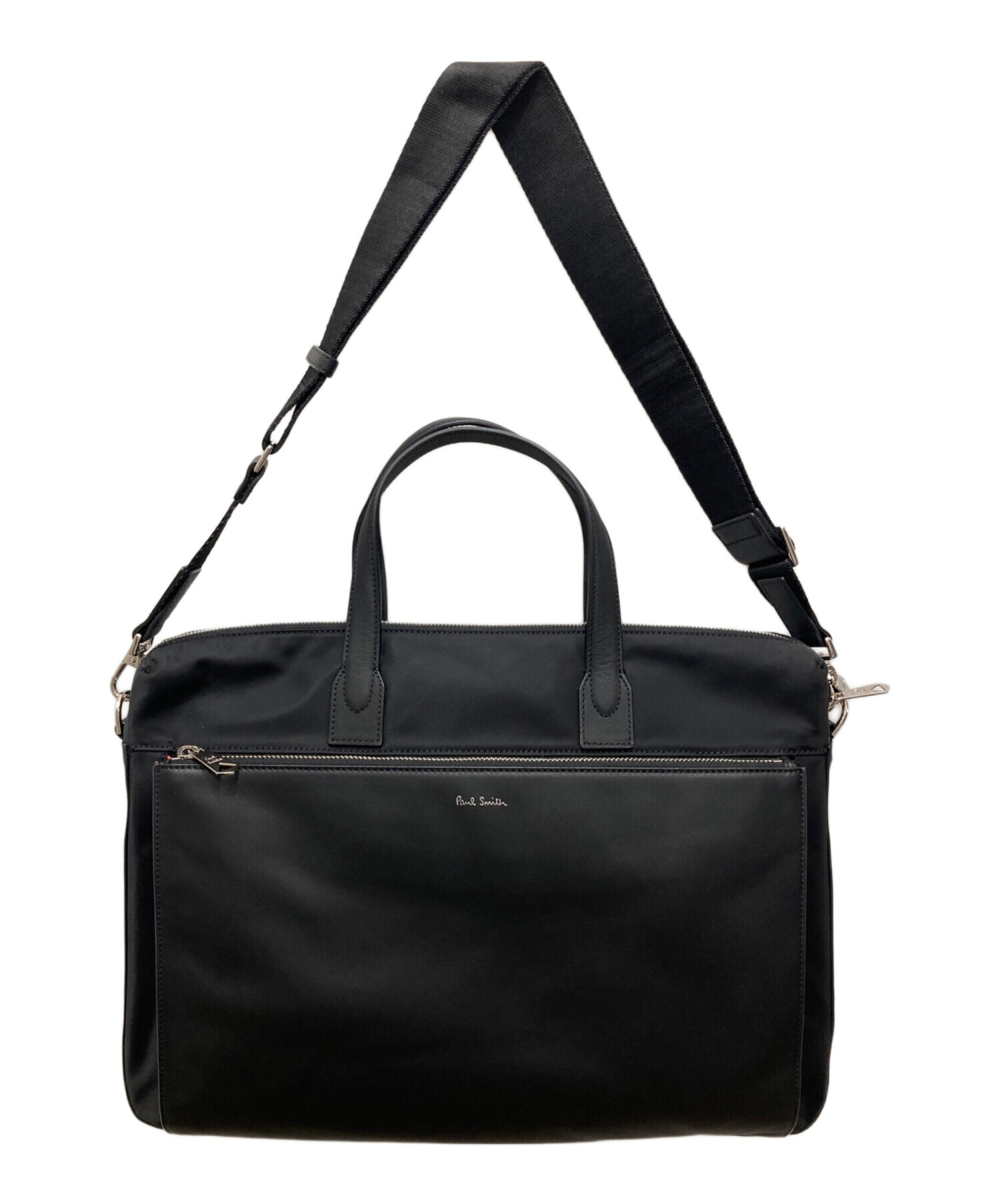✨美品✨ ポールスミス ブラック ナイロン ビジネスバッグ APS452-10 中古・古着通販】PAUL SMITH (ポールスミス) ナイロンブライト