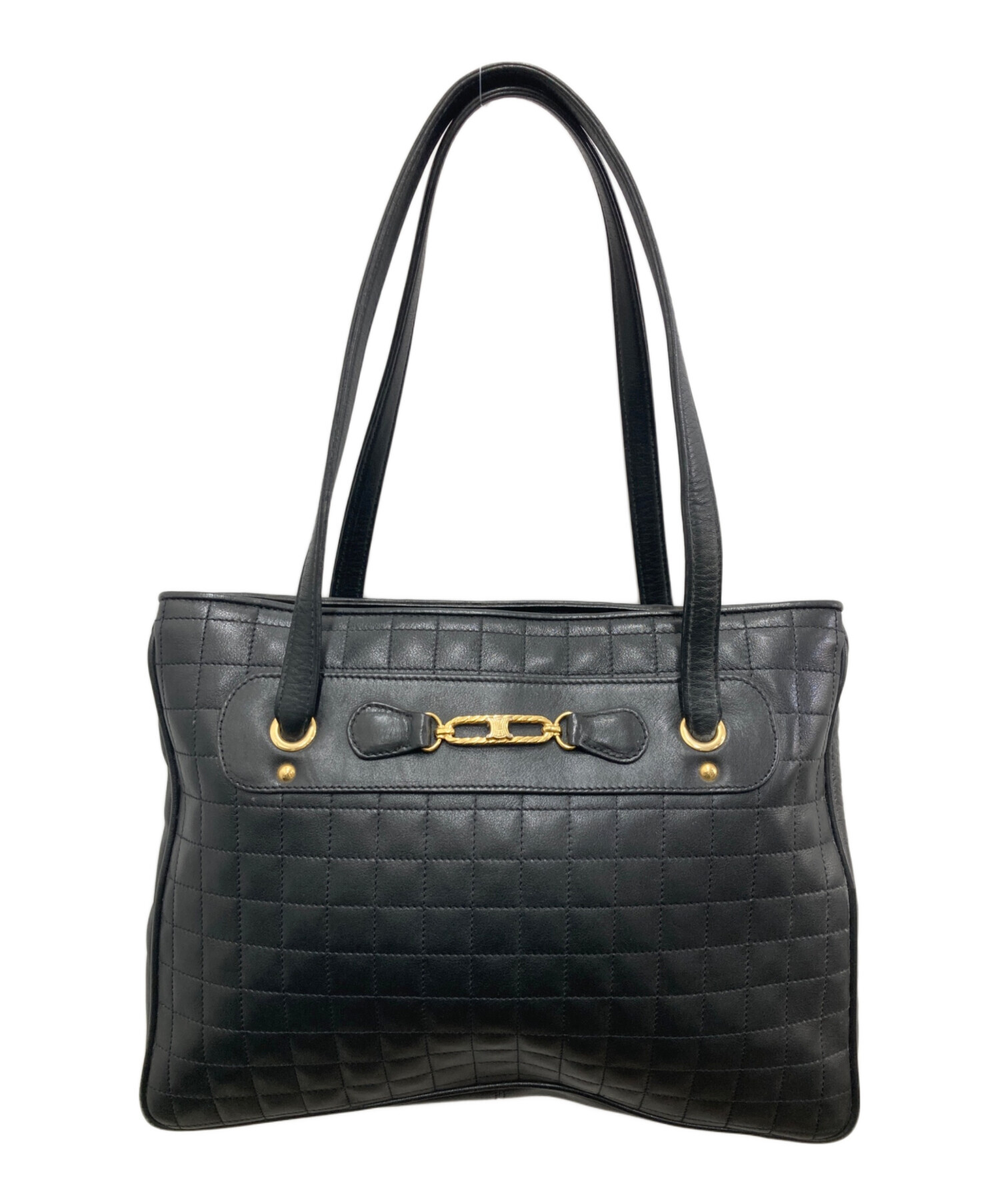 Céline ブラックレザートートバッグ CÉLINE ブラックレザートートバッグ 【公式通販】