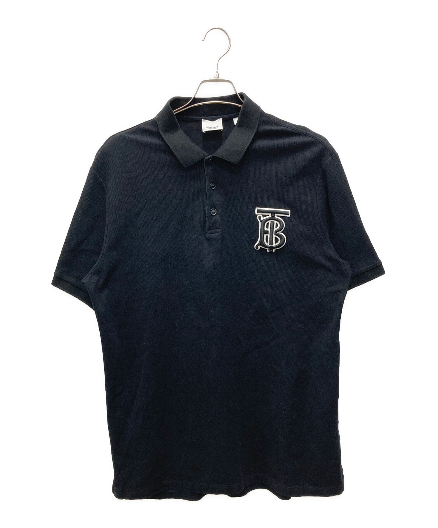 中古・古着通販】BURBERRY (バーバリー) ポロシャツ ブラック サイズ:L