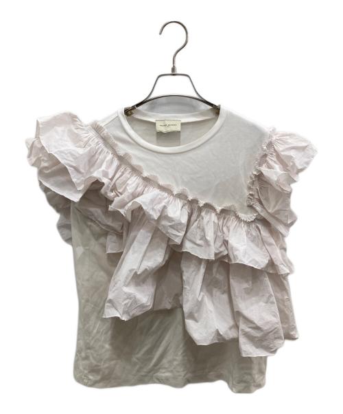 ユナイテッドアローズ コンビプリーツ Tシャツ ネイビー 【中古・古着