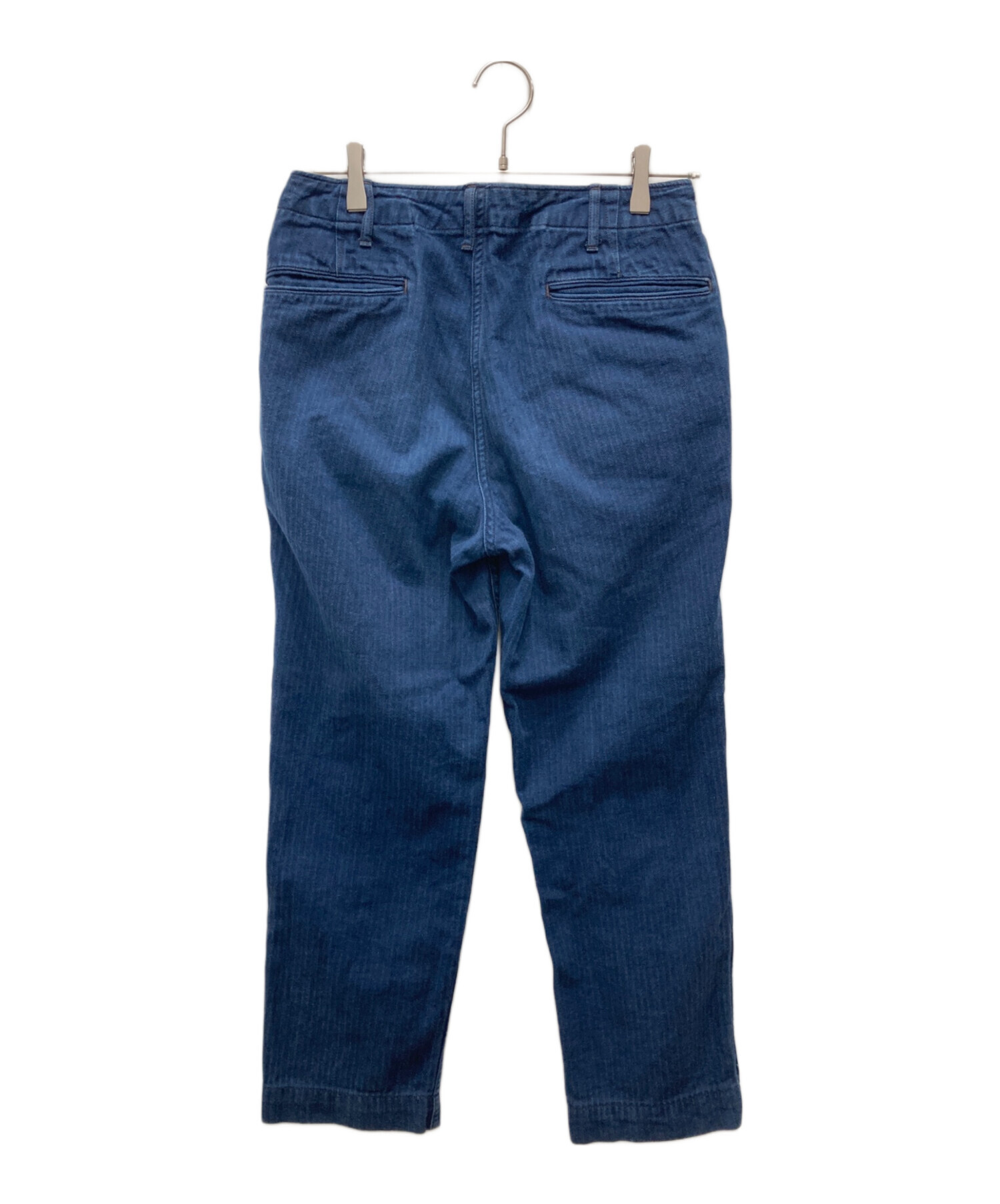 中古・古着通販】BONCOURA (ボンクラ) ヘリンボーンパンツ ブルー