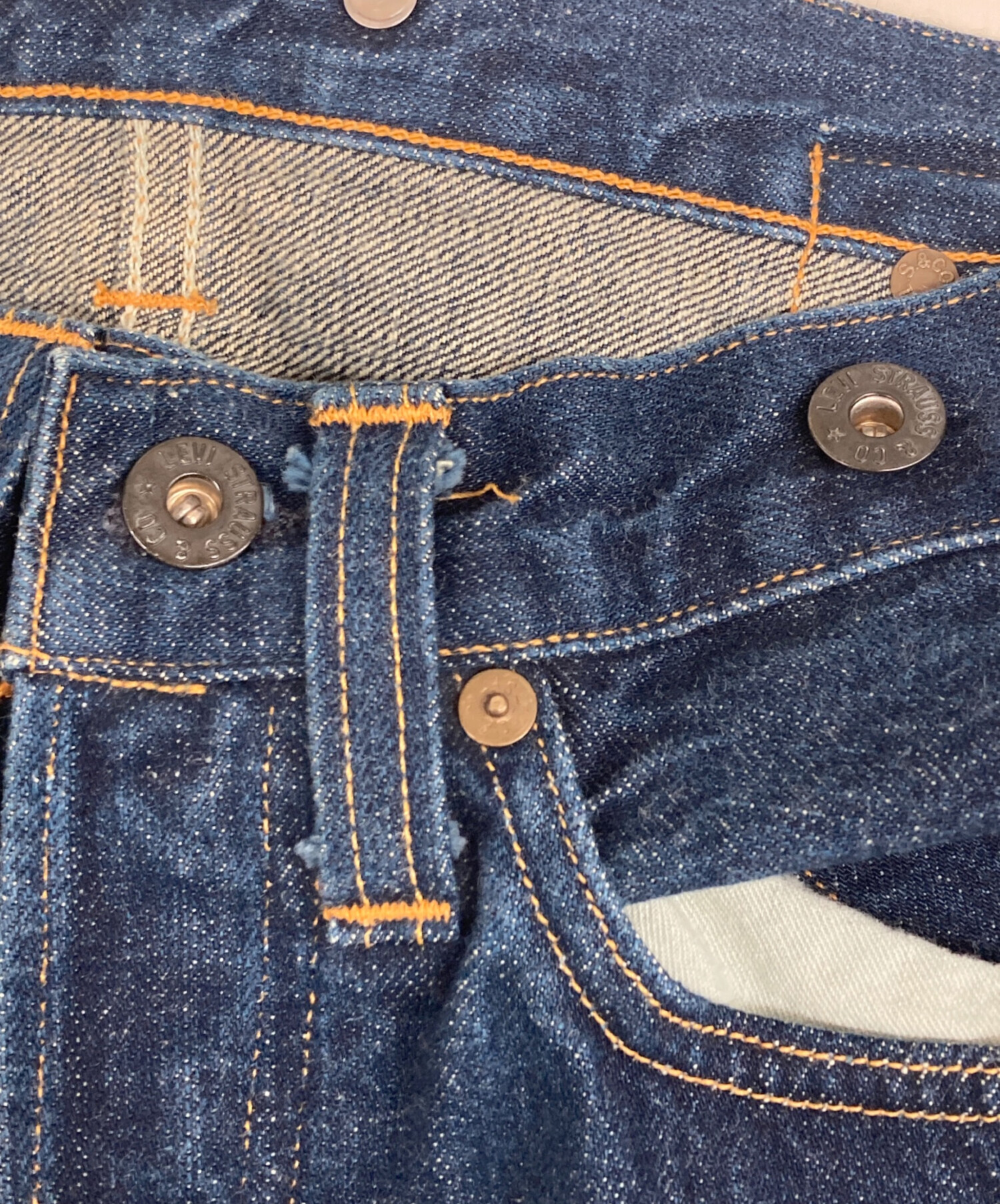 中古・古着通販】LEVI'S (リーバイス) 201復刻デニムパンツ インディゴ