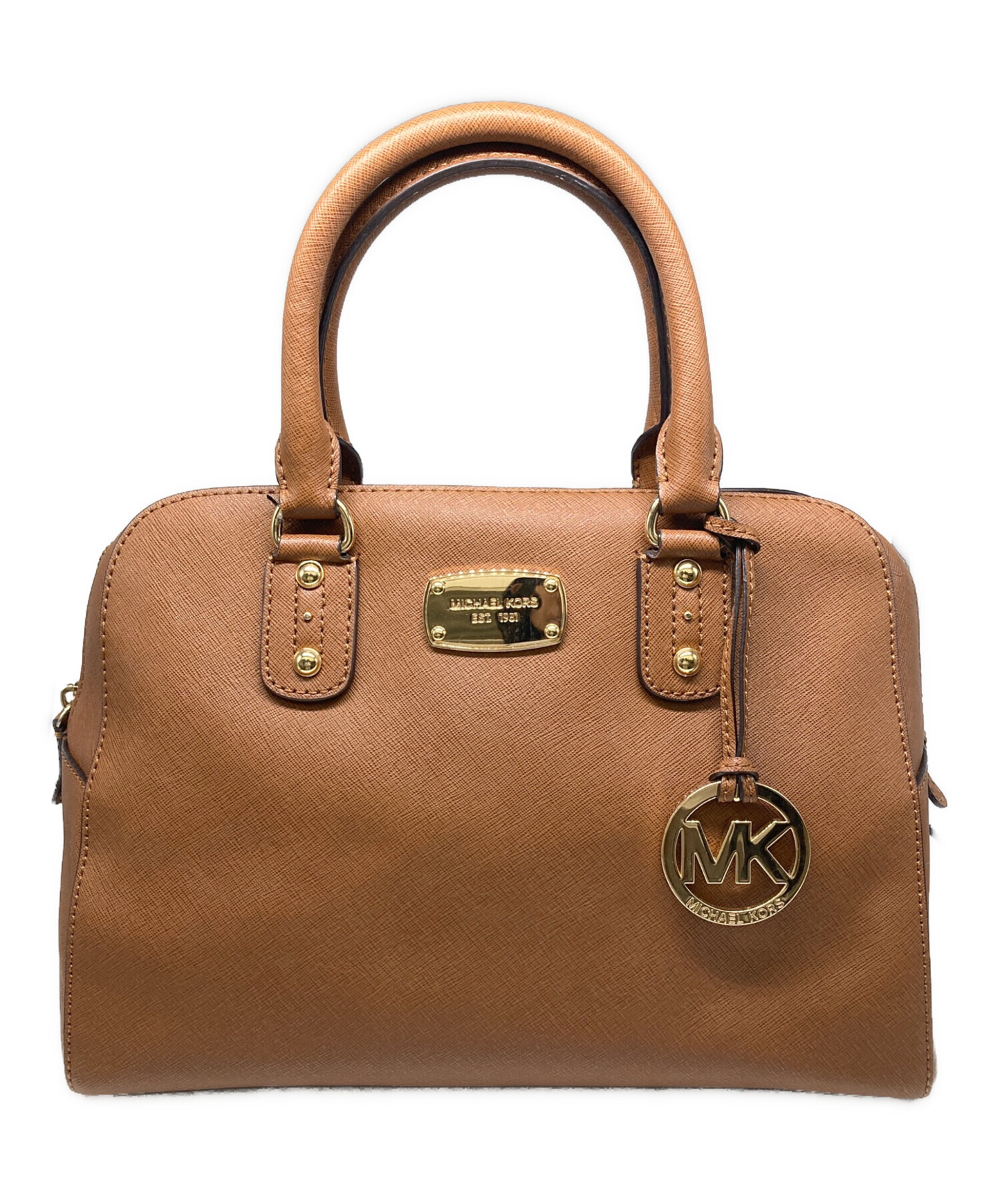 中古・古着通販】MICHAEL KORS (マイケルコース) レザーハンドバッグ 