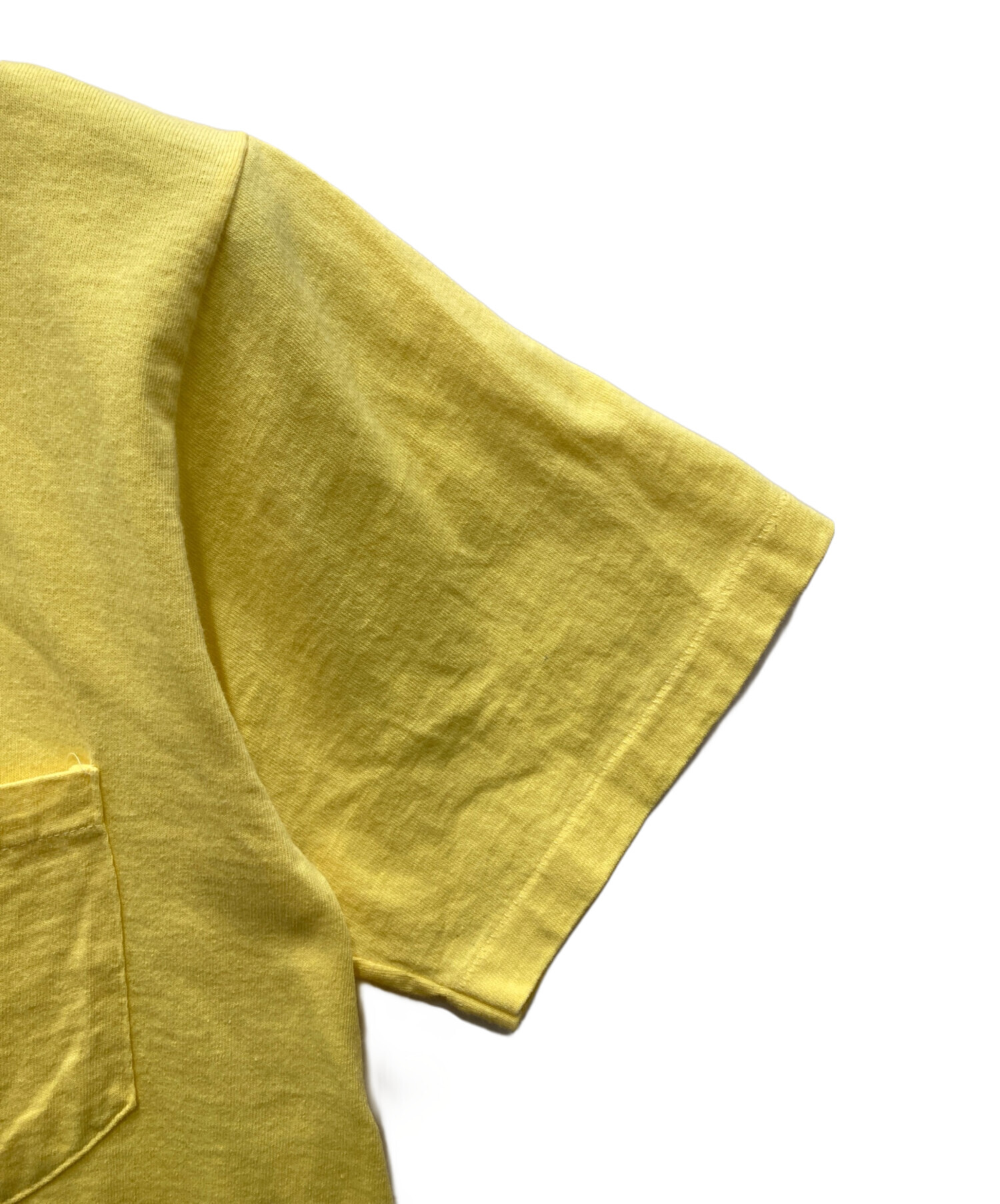 90s ONEITA 無地 Tシャツ イエロー ゴールド XL 2枚セット 中古・古着通販】ONEITA (オニータ) 90'sポケットTシャツ イエロー