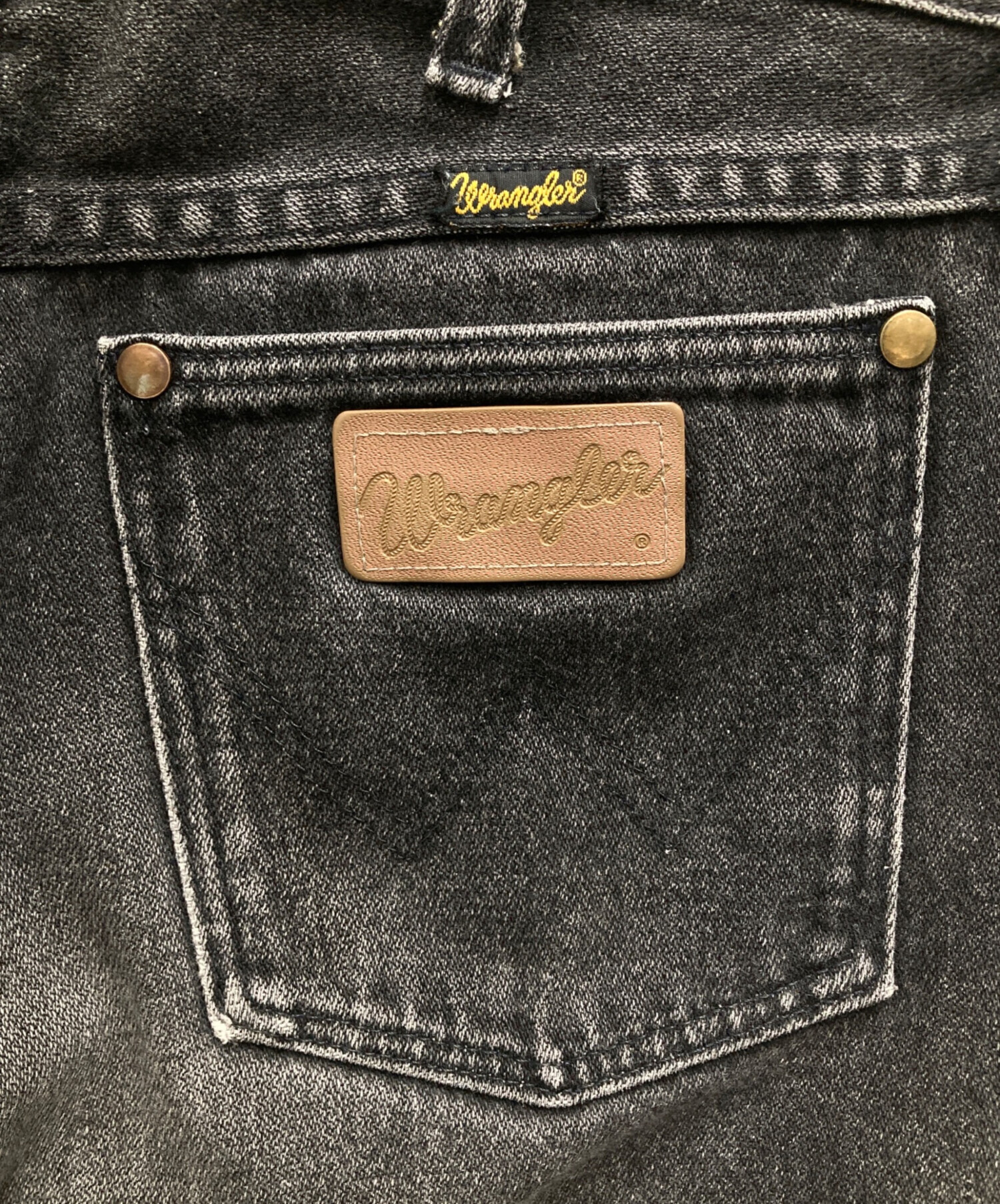 中古・古着通販】Wrangler (ラングラー) 90'S 先染めブラックデニム