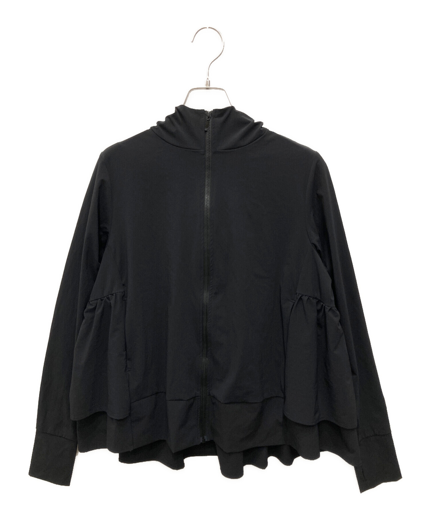 中古・古着通販】yori (ヨリ) COOL撥水パーカー ブラック サイズ:F 