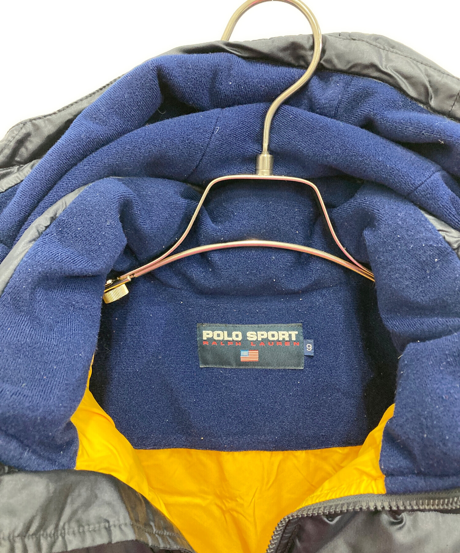 POLO SPORT ポロスポーツ ナイロンジャケット ネイビー/イエロー Ralph Lauren - 90s00s ポロスポーツ ナイロンジャケット イエロー