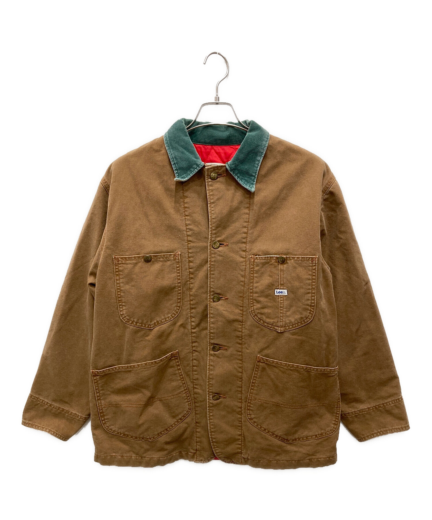 中古・古着通販】LEE (リー) ワークジャケット ブラウン×グリーン