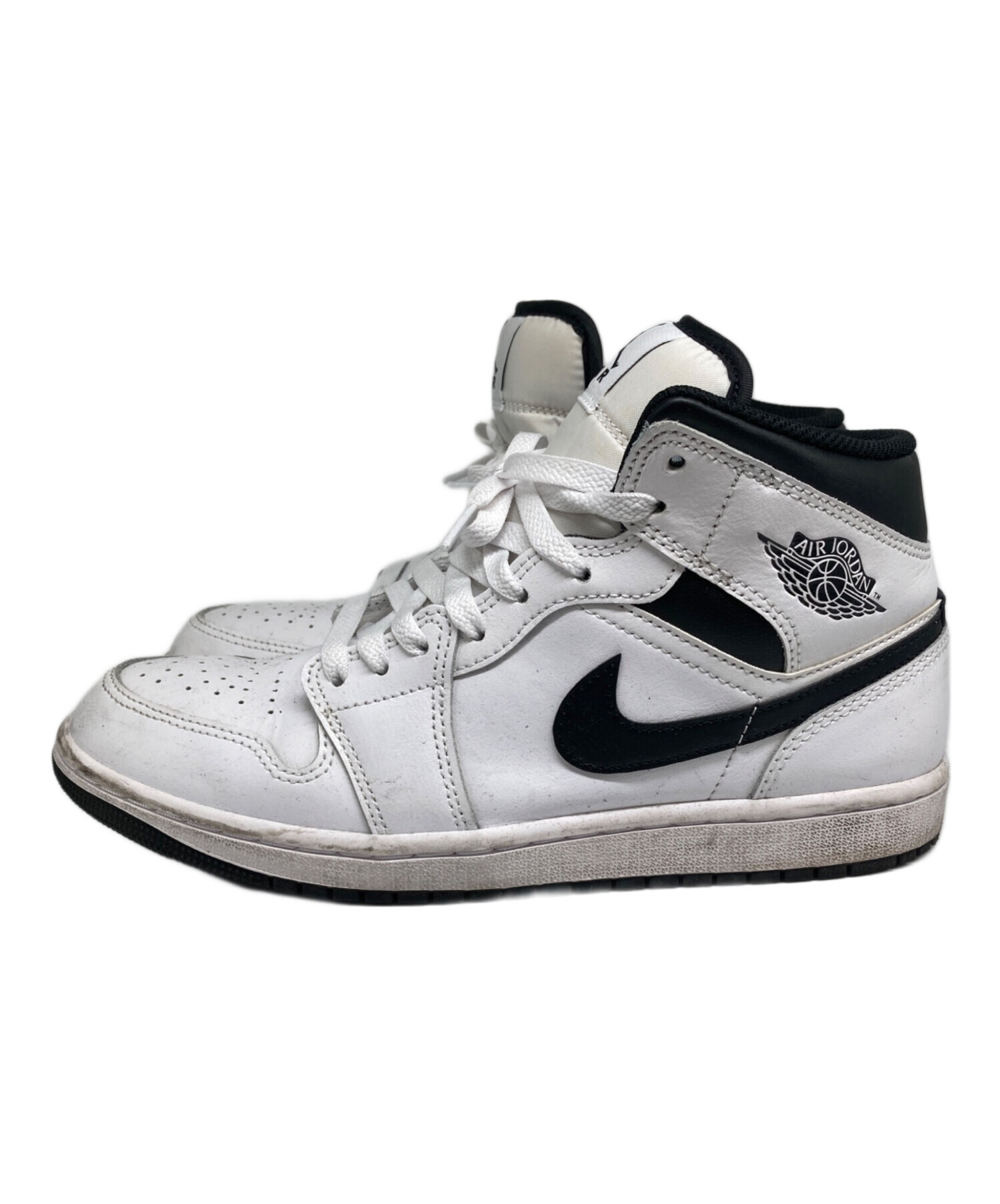 中古・古着通販】NIKE (ナイキ) Air Jordan 1 Mid ホワイト サイズ 