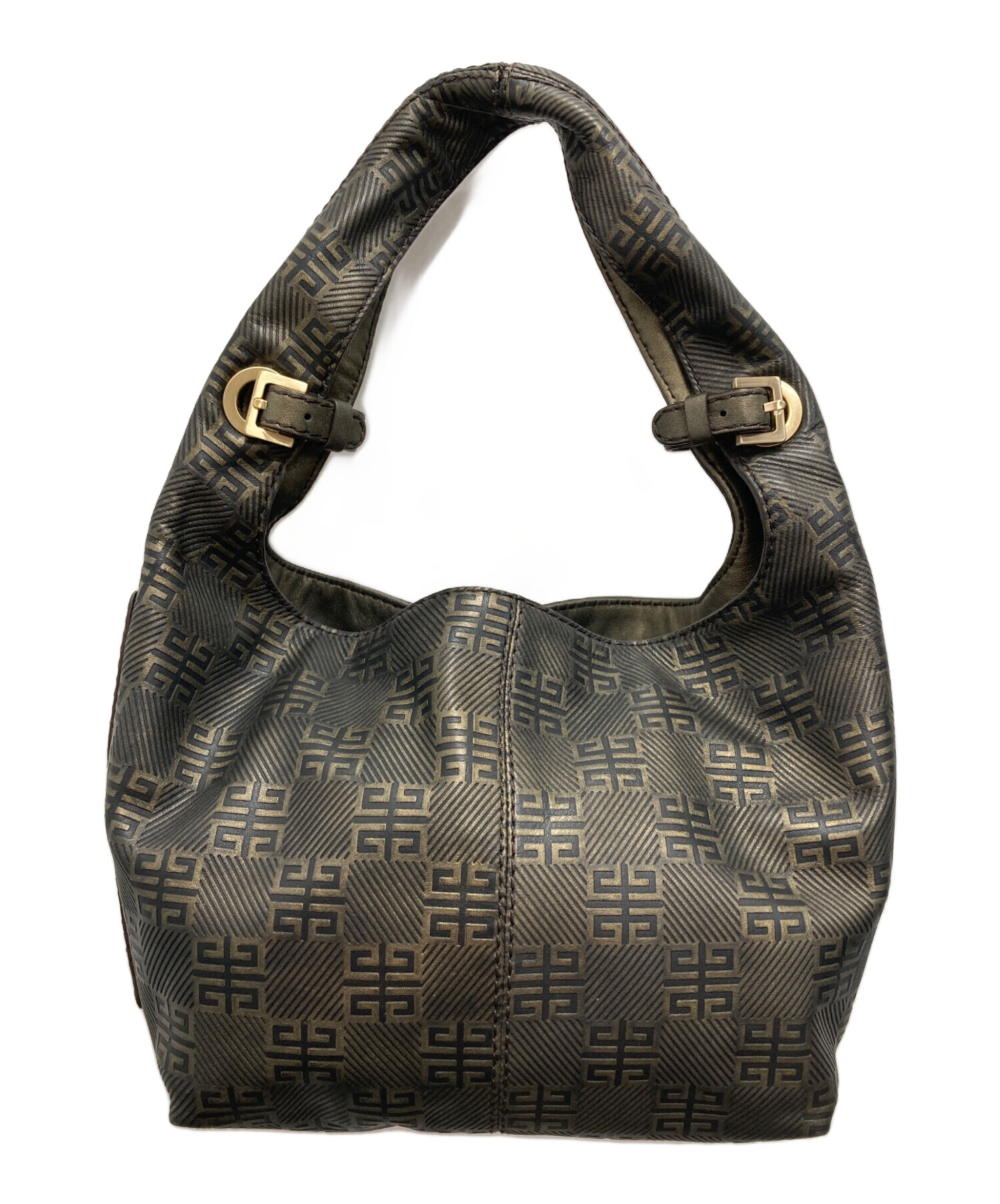 本物 ジバンシィ GIVENCHY レザー ショルダーバッグ ハンドバッグ ブラウン バッグ 中古・ GIVENCHY - GIVENCHY(ジバンシー) ショルダーバッグ パンドラミニ