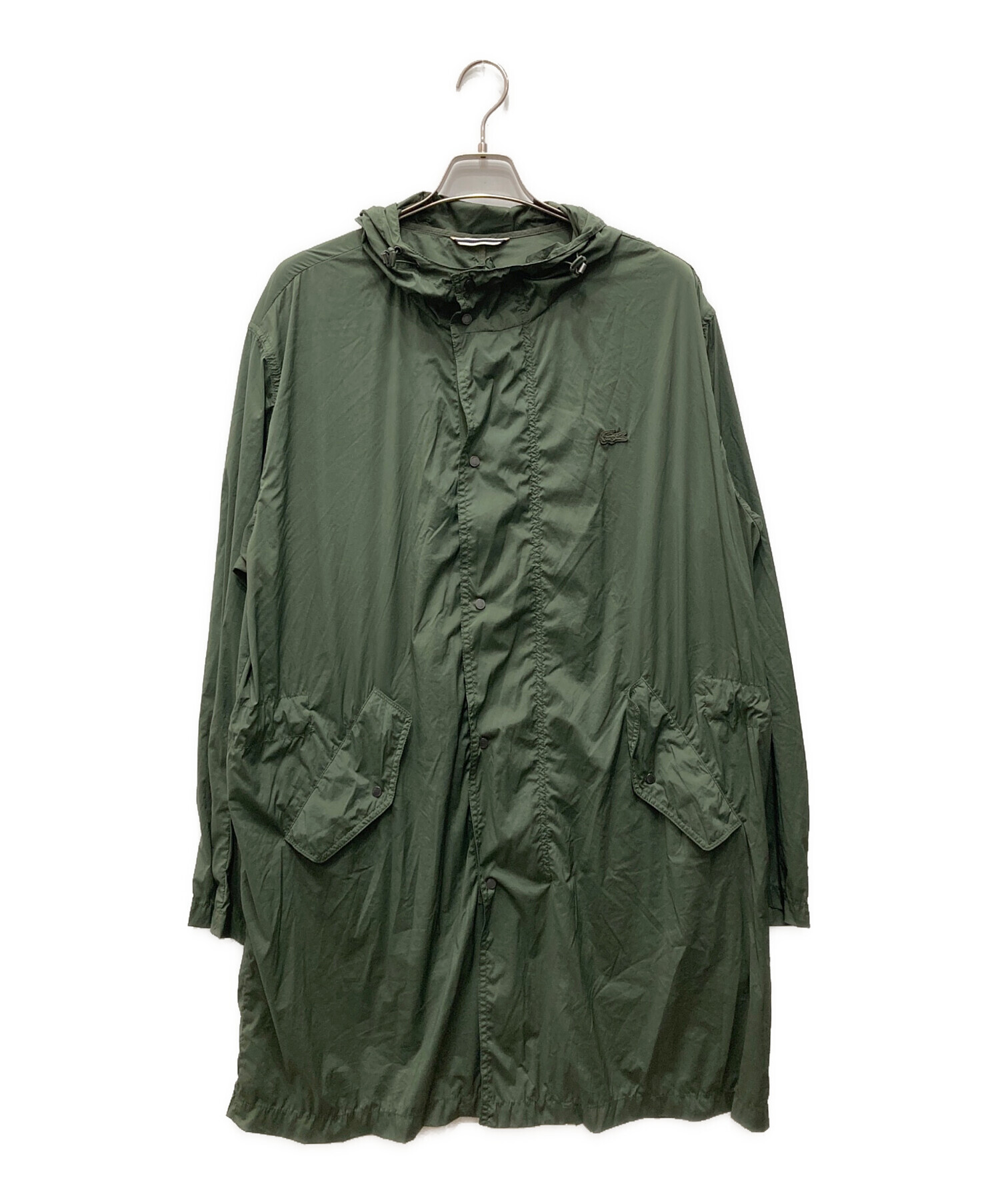 中古・古着通販】LACOSTE (ラコステ) ナイロンフーデッドコート 