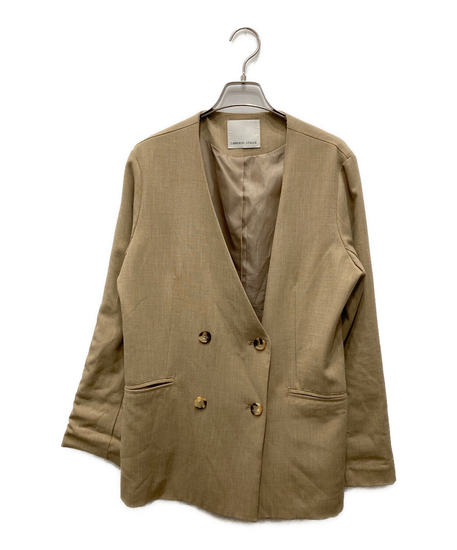 未使用タグ付　CAPRICIEUX LE'MAGE シアーシャツジャケット 中古・古着通販】CAPRICIEUX LE'MAGE (カプリシューレマージュ) シアー