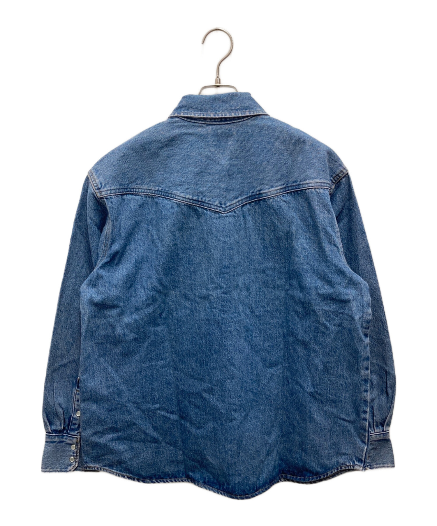 中古・古着通販】LEVI'S (リーバイス) デニムウエスタンシャツ ブルー