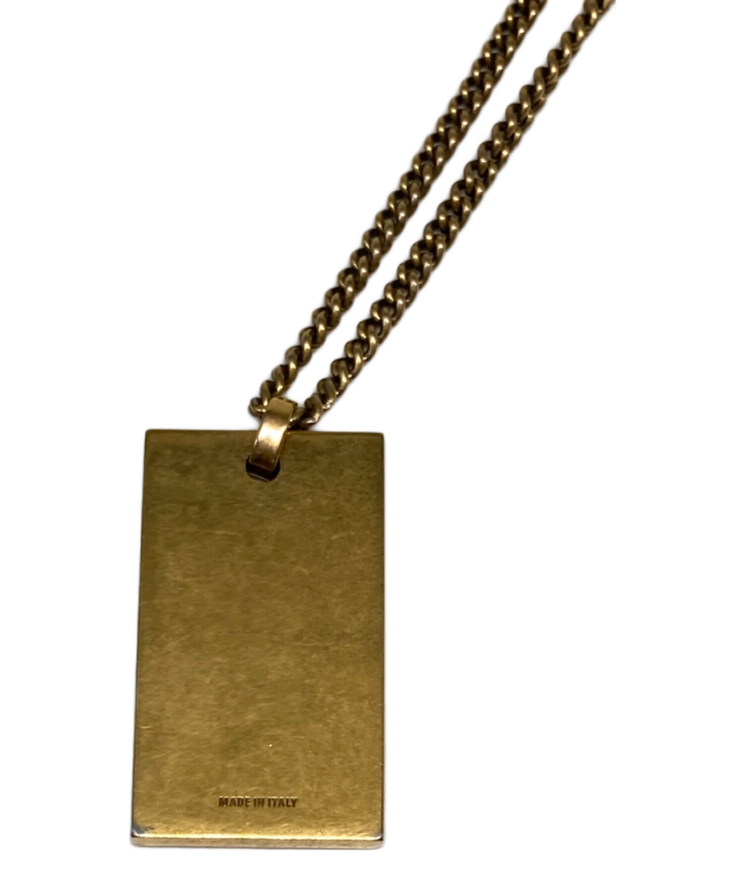 中古・古着通販】BALENCIAGA (バレンシアガ) BB dog tag necklace