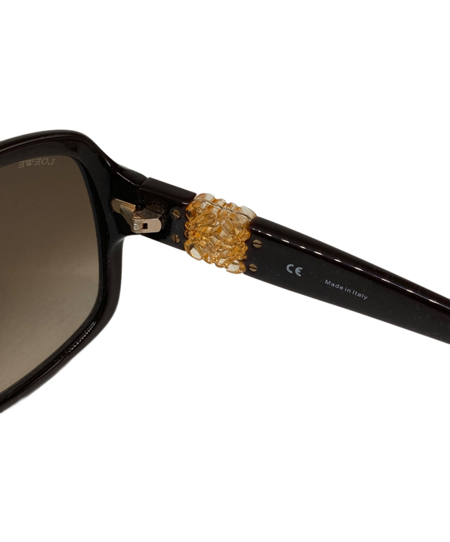 中古・古着通販】LOEWE (ロエベ) サングラス ブラウン サイズ:60口17