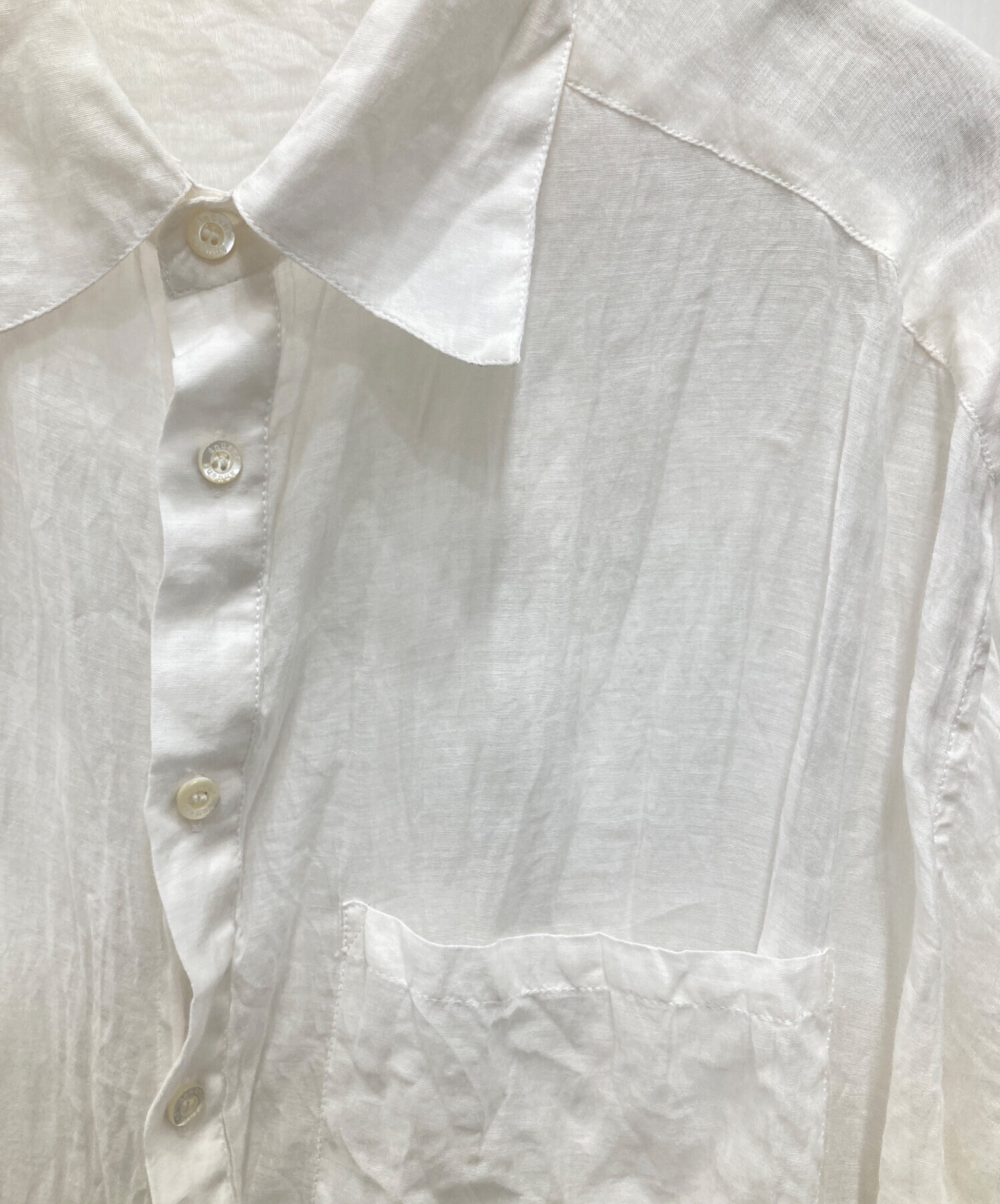 中古・古着通販】anuans (アニュアンス) Indiaシルクブレンドオーバー