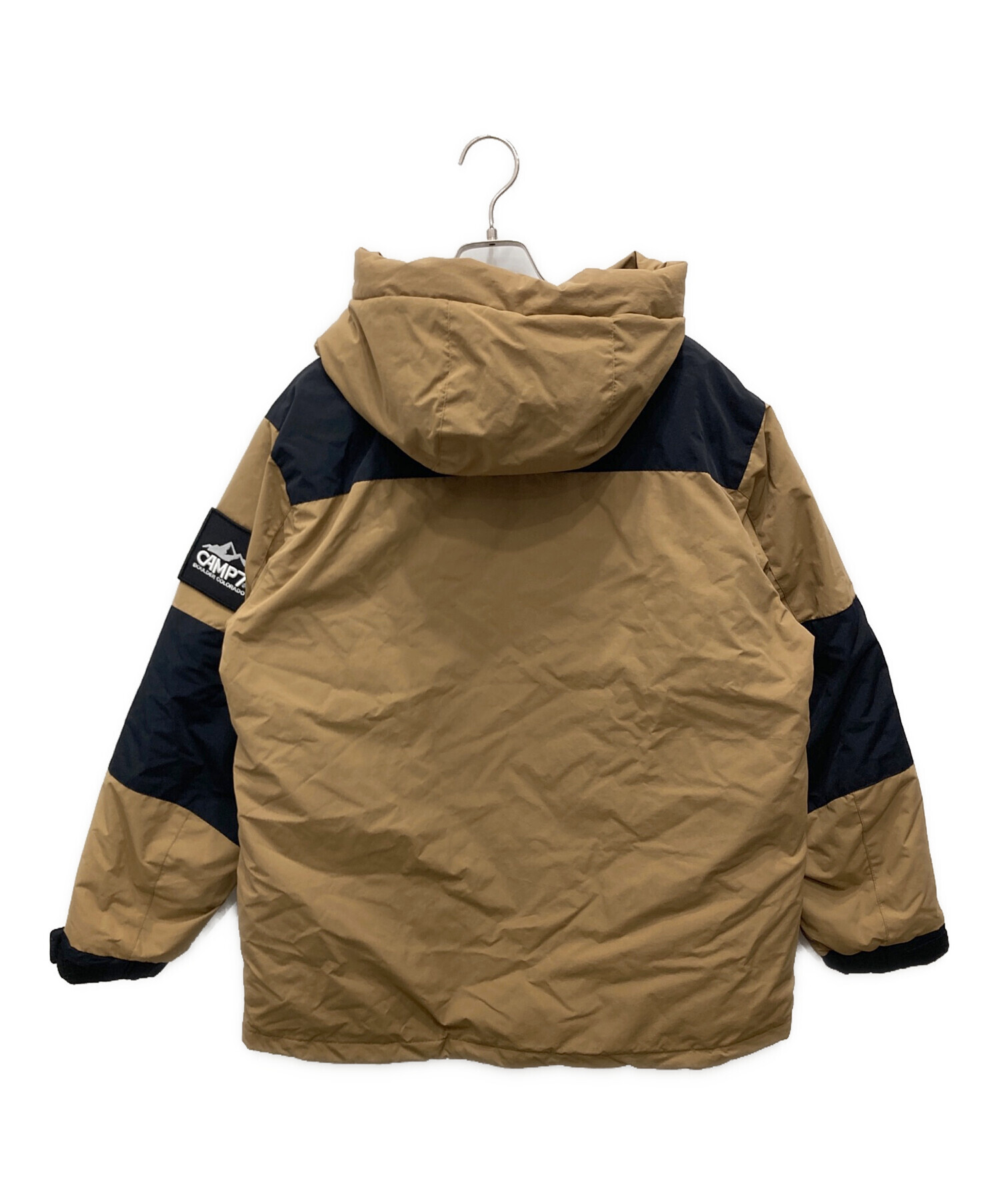 中古・古着通販】CAMP 7 (キャンプ7) ダウンジャケット ベージュ