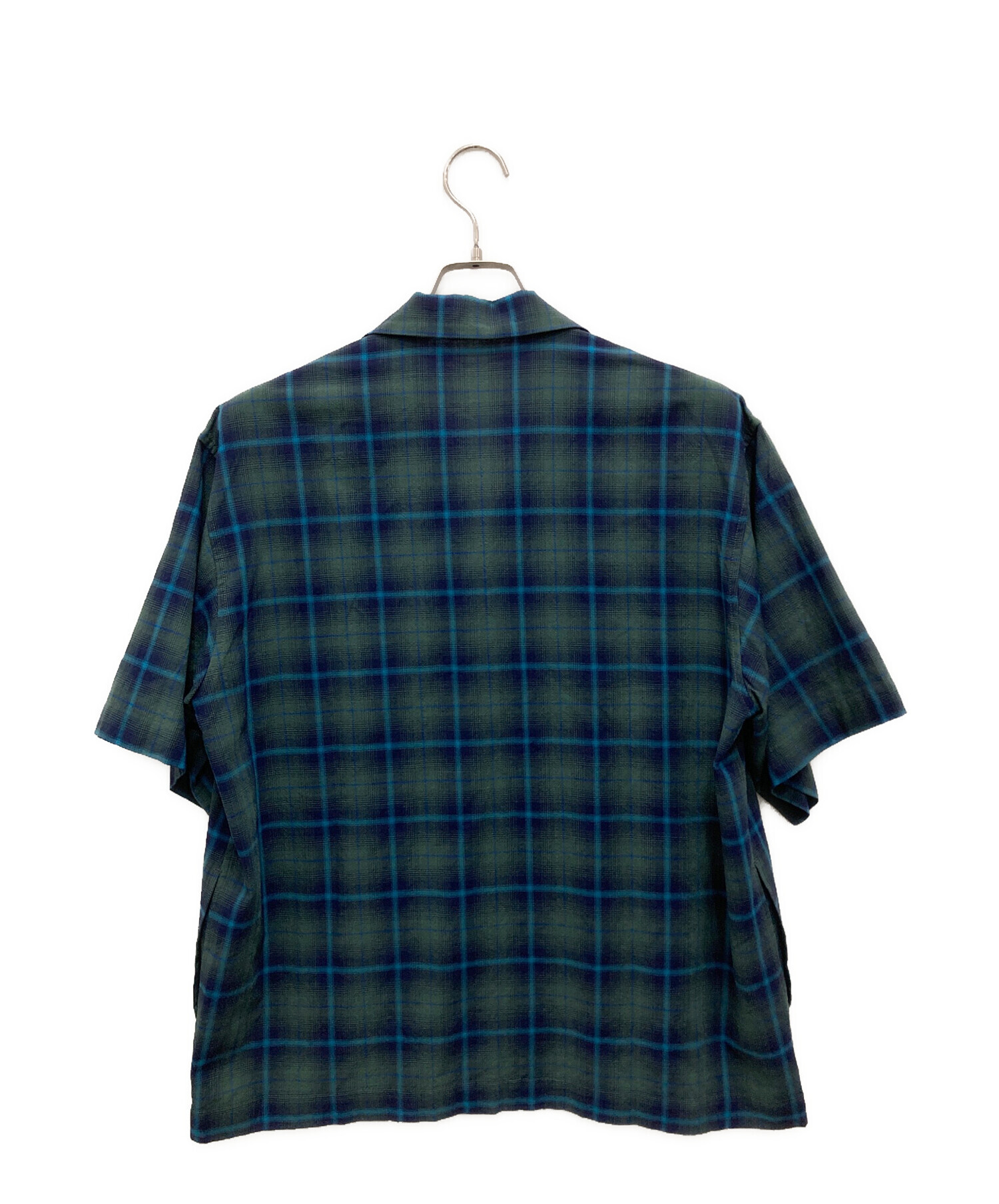 中古・古着通販】ESLOW (エスロー) チェック柄オープンカラーシャツ