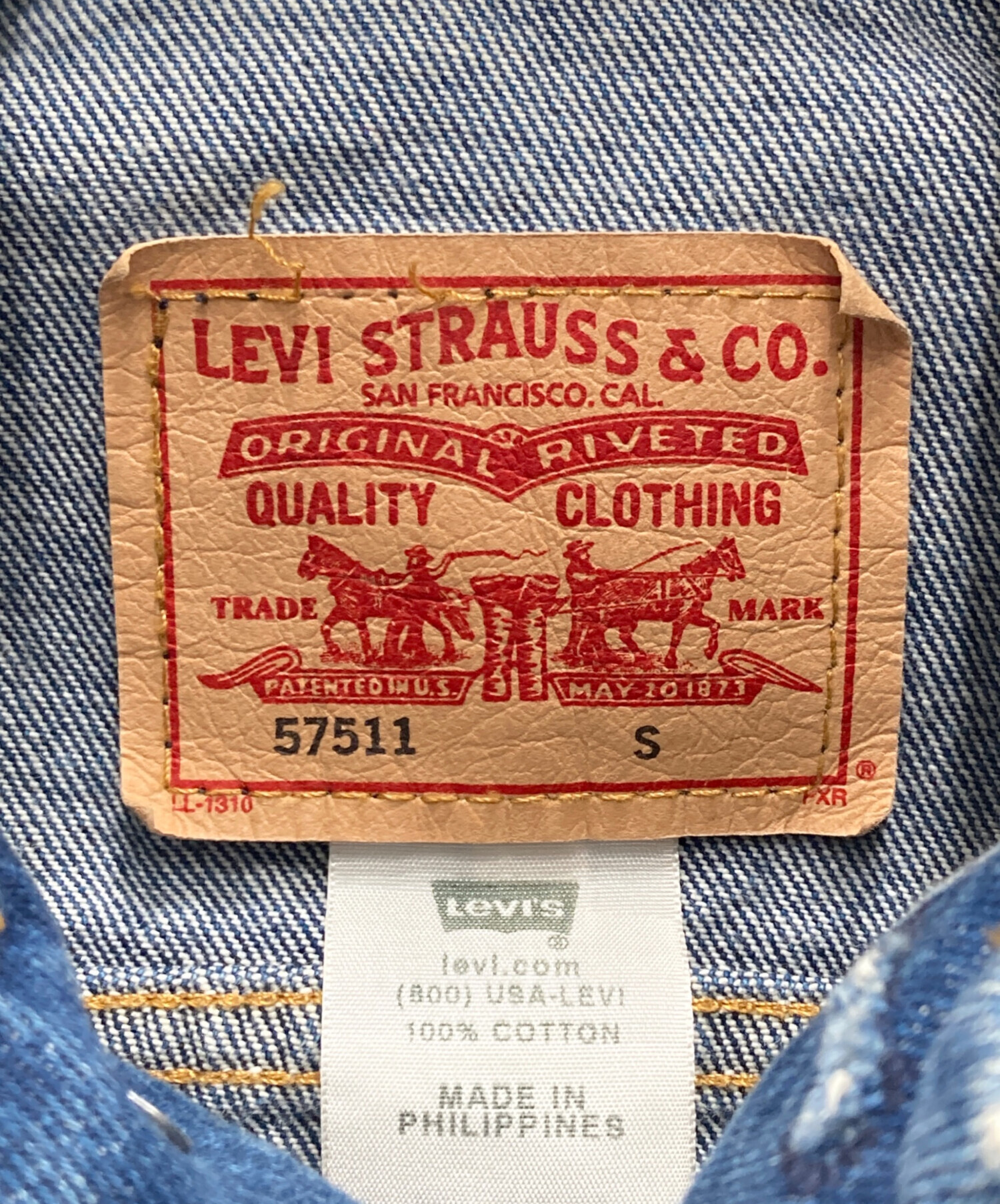 中古・古着通販】LEVI'S (リーバイス) 57511デニムジャケット