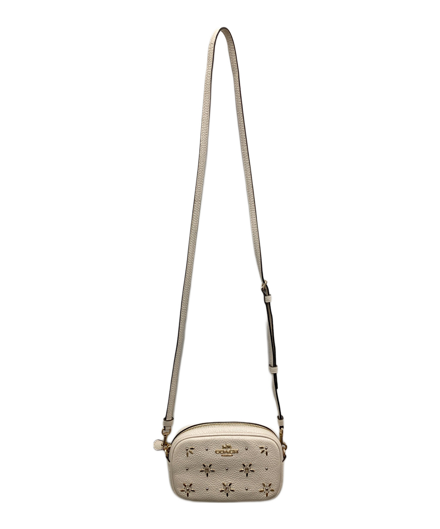 中古・古着通販】COACH (コーチ) ポーチショルダーバッグ アイボリー 