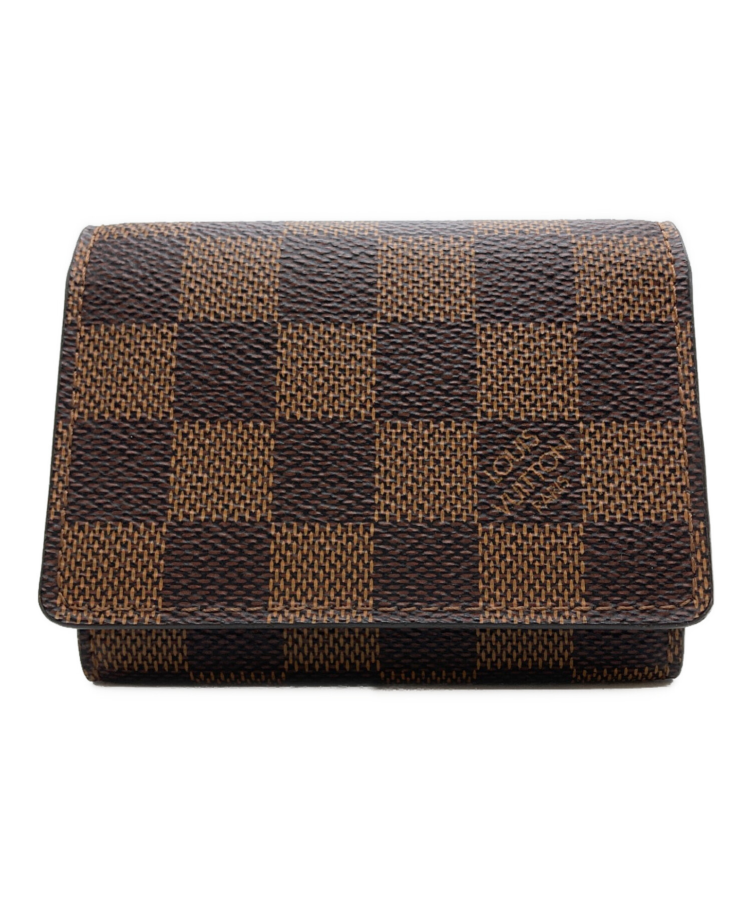 ルイヴィトン 名刺入れ ダミエ レザー ブラウン 中古美品！(52083)※ 中古・古着通販】LOUIS VUITTON (ルイ ヴィトン) 名刺入れ ブラウン
