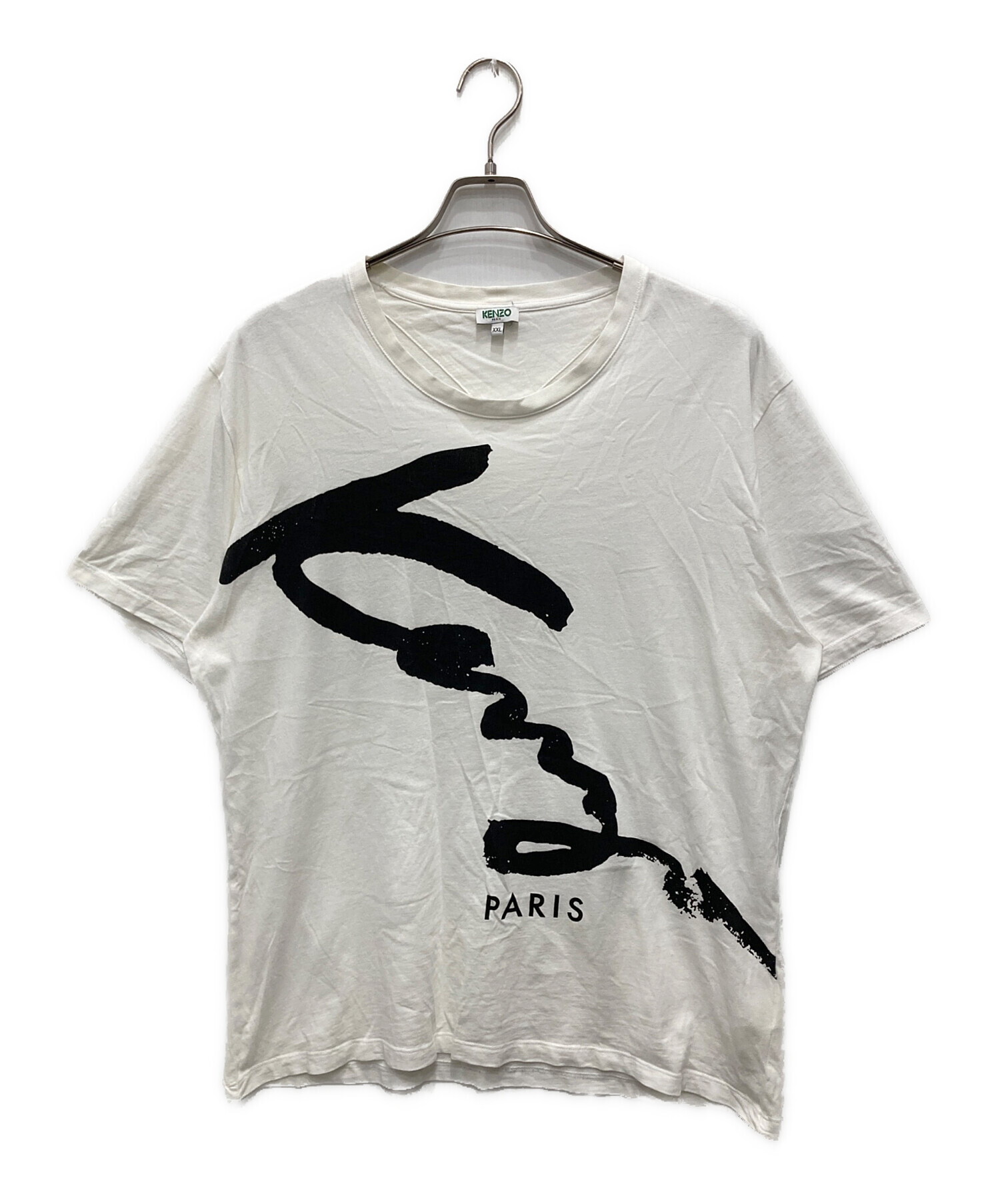 Kenzo Paris ロゴプリント Tシャツ XS 中古・古着通販】KENZO (ケンゾー) プリントTシャツ ホワイト サイズ