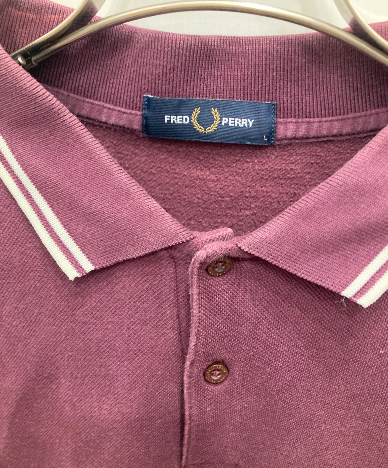 中古・古着通販】FRED PERRY (フレッドペリー) 長袖ポロシャツ