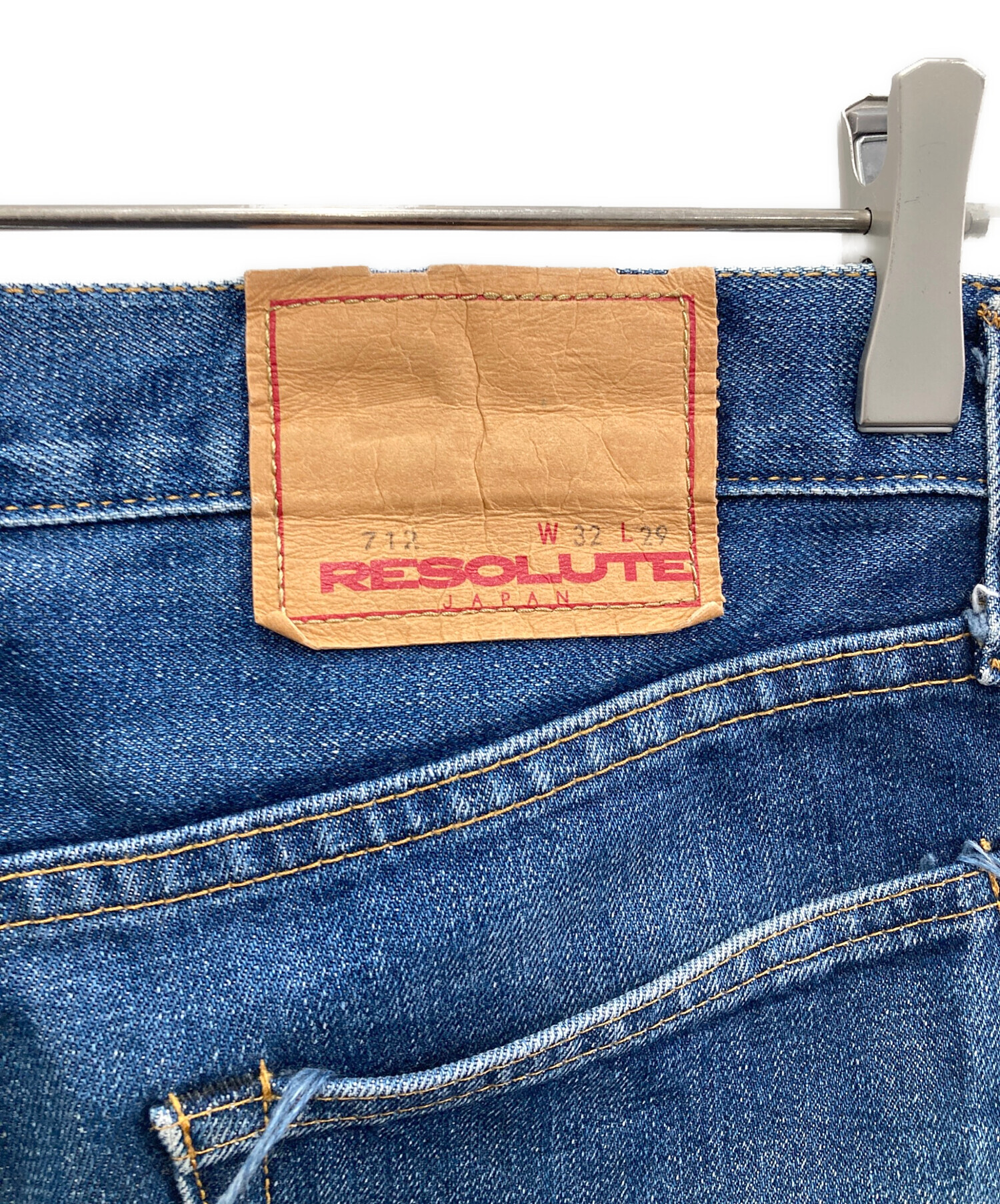 中古・古着通販】RESOLUTE (リゾルト) デニムパンツ ブルー サイズ:W32 