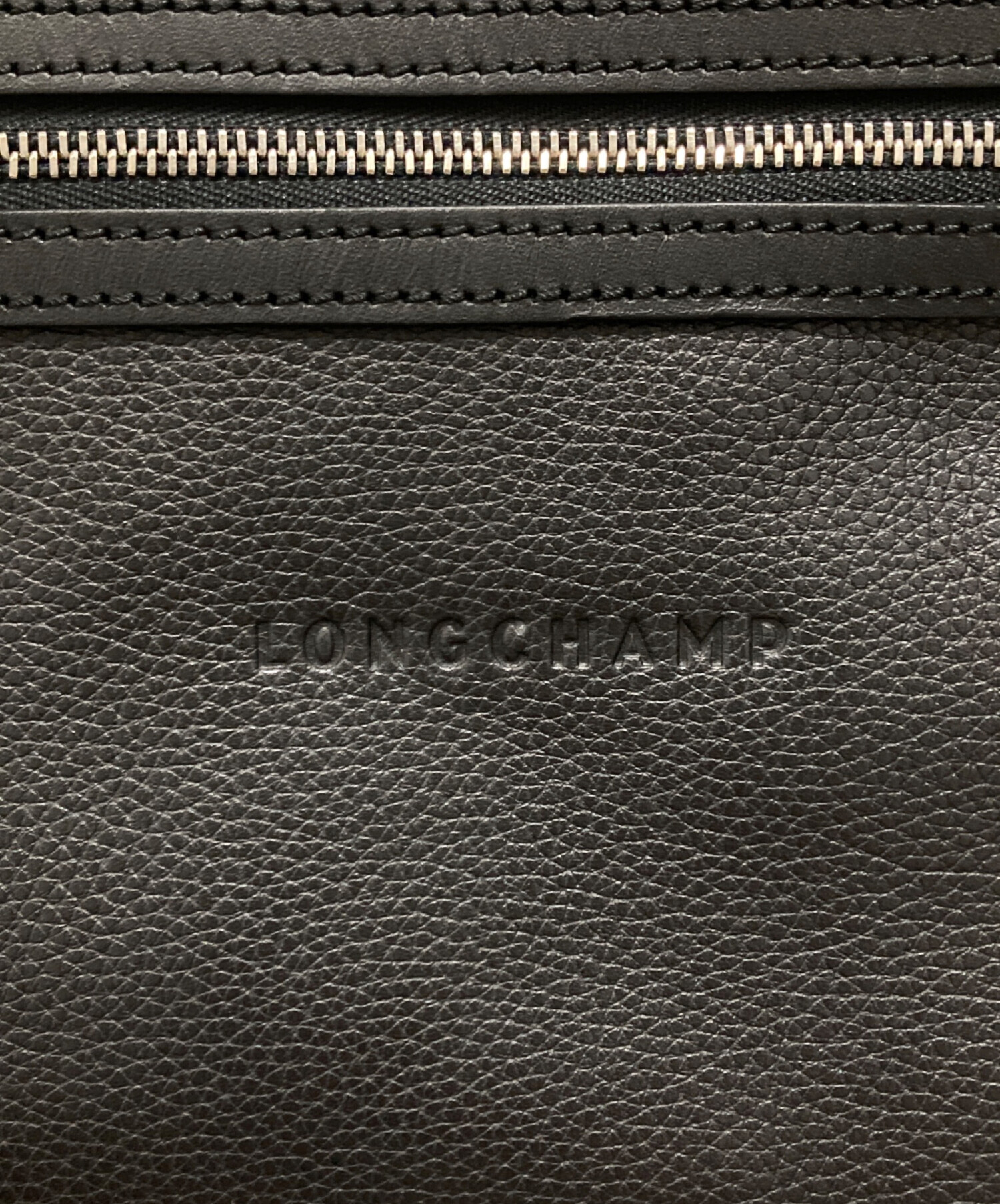 中古・古着通販】LONGCHAMP (ロンシャン) レザーショルダーバッグ