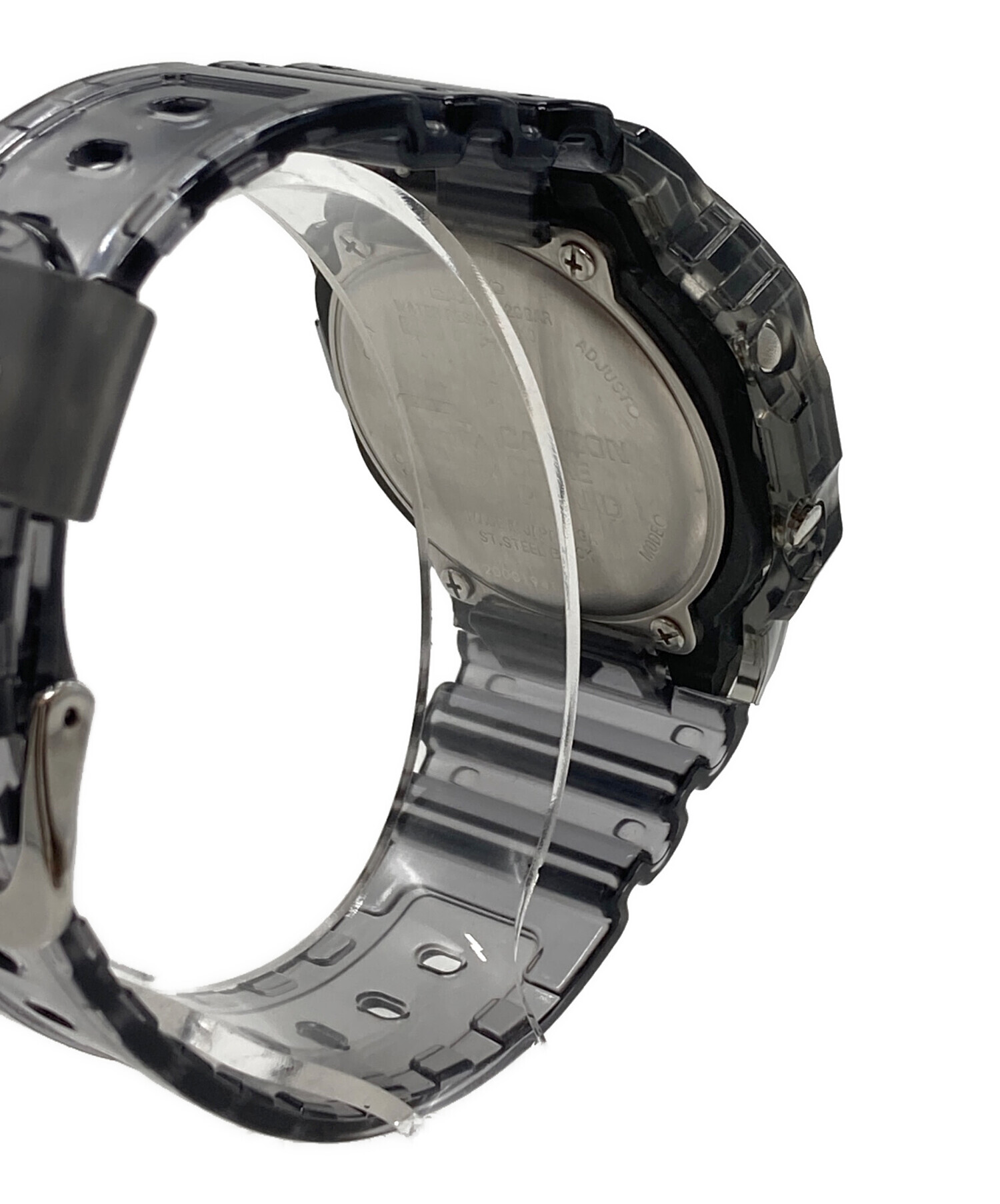 中古・古着通販】CASIO (カシオ) デジタルウォッチ クリアブラック 