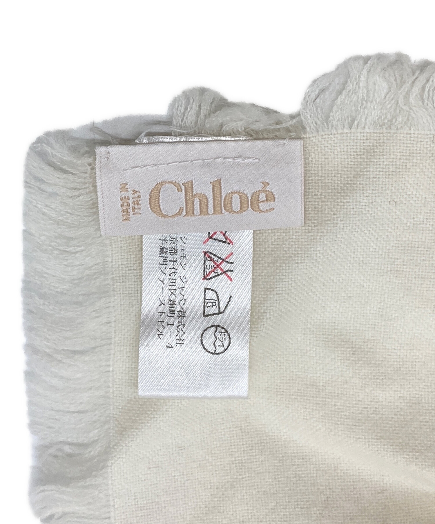 クロエリボンブラウスシルク 『Chloe/クロエ』カシミヤシルクフロント 