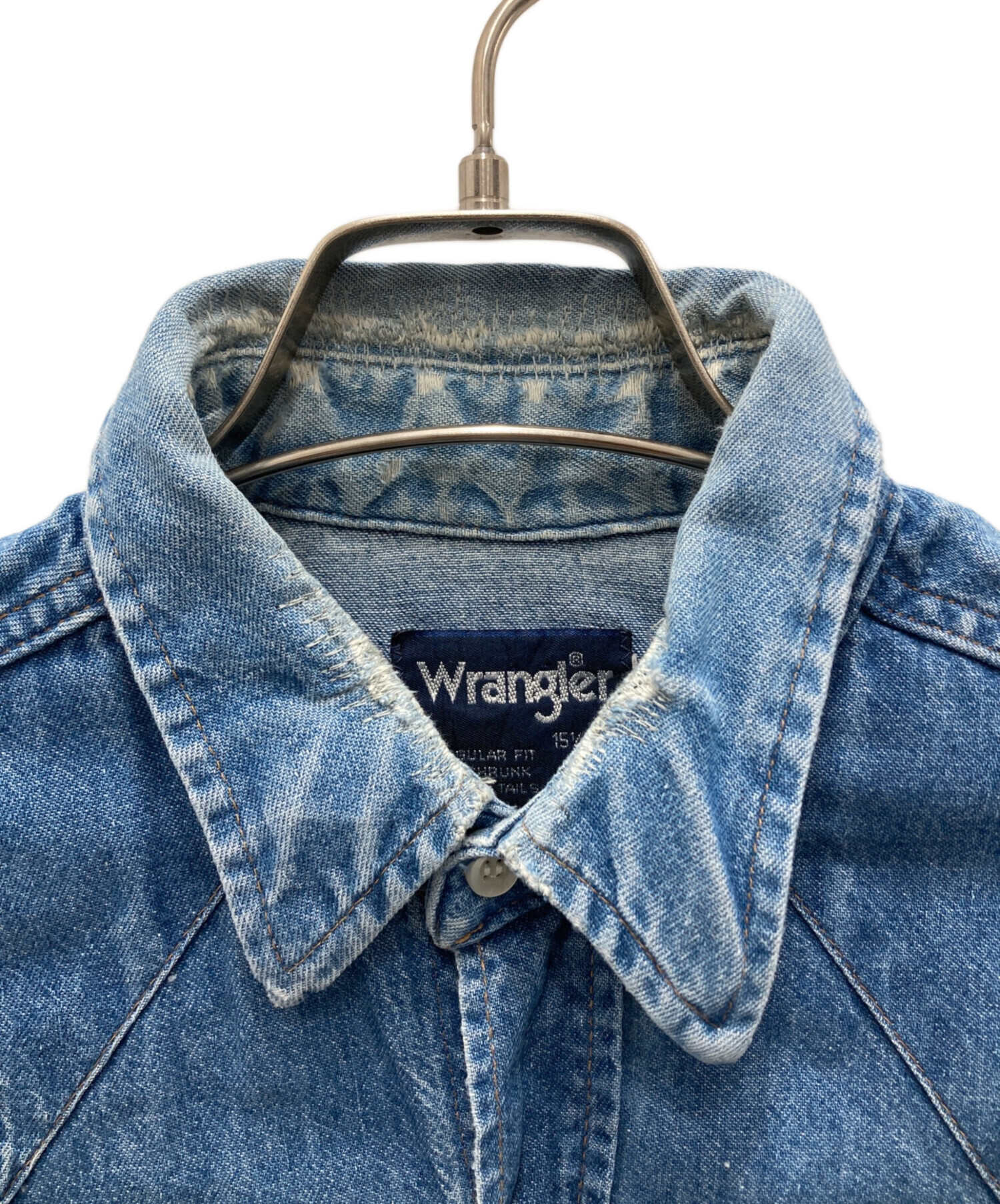 中古・古着通販】Wrangler (ラングラー) 80'sデニムウエスタンシャツ