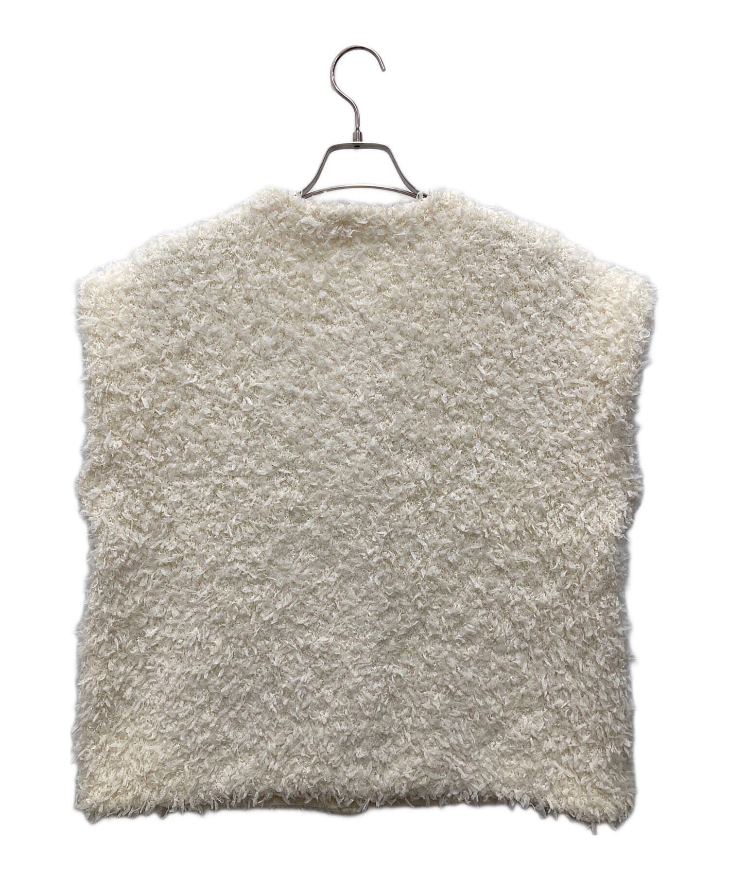 中古・古着通販】OHGA (オオガ) モケベスト ホワイト サイズ:F