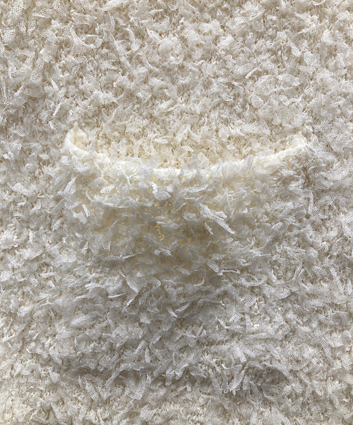 中古・古着通販】OHGA (オオガ) モケベスト ホワイト サイズ:F