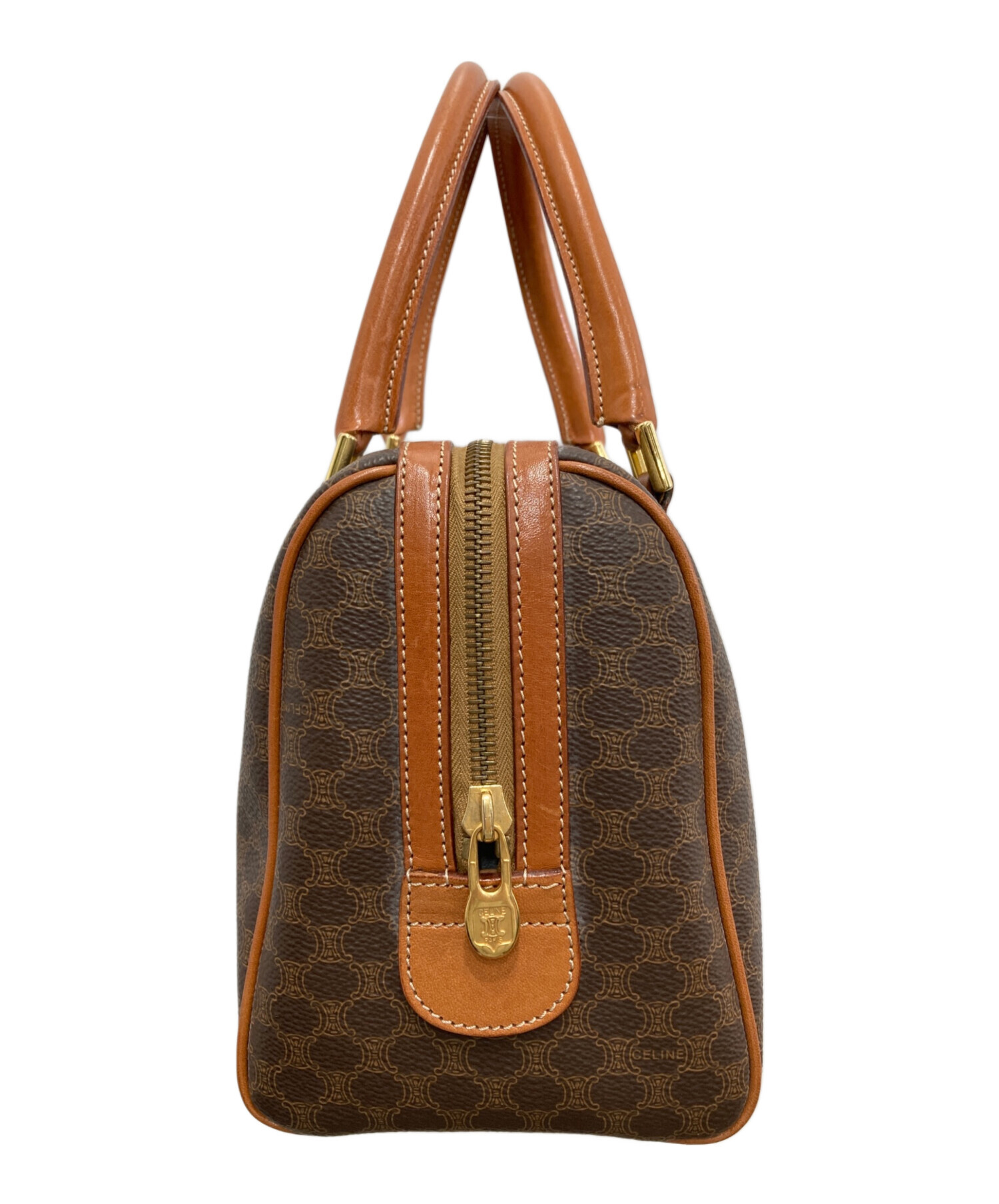 中古・古着通販】CELINE (セリーヌ) マカダム柄ミニボストンバッグ