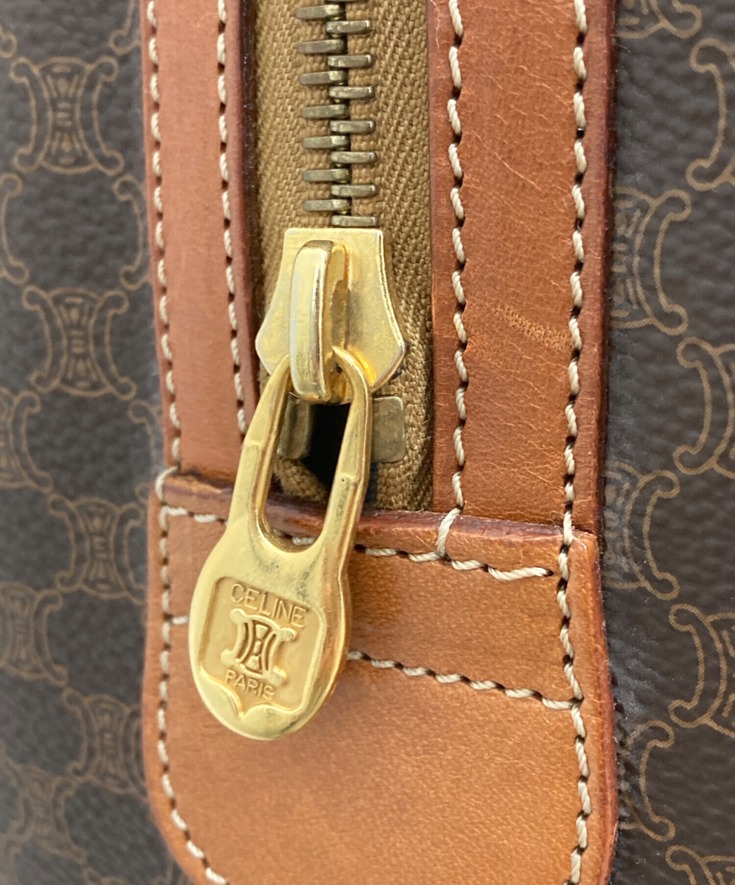 中古・古着通販】CELINE (セリーヌ) マカダム柄ミニボストンバッグ