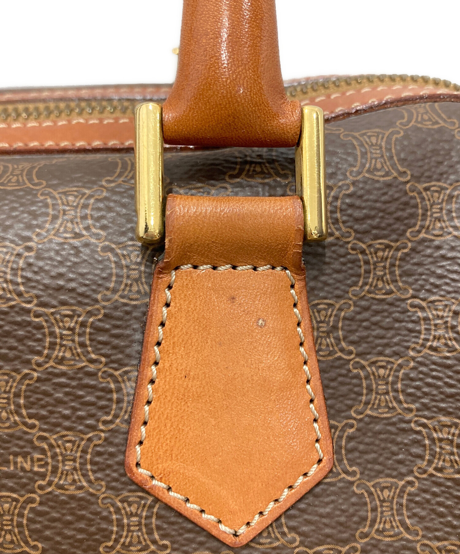 中古・古着通販】CELINE (セリーヌ) マカダム柄ミニボストンバッグ